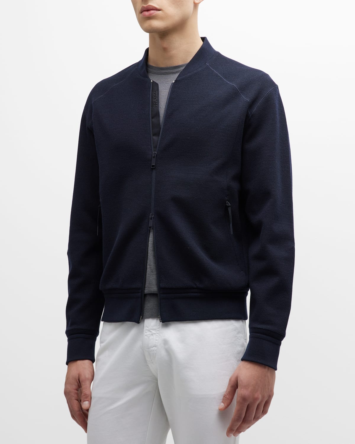 Corneliani Men's Colorblock Track Suit Jacket Neiman Marcus