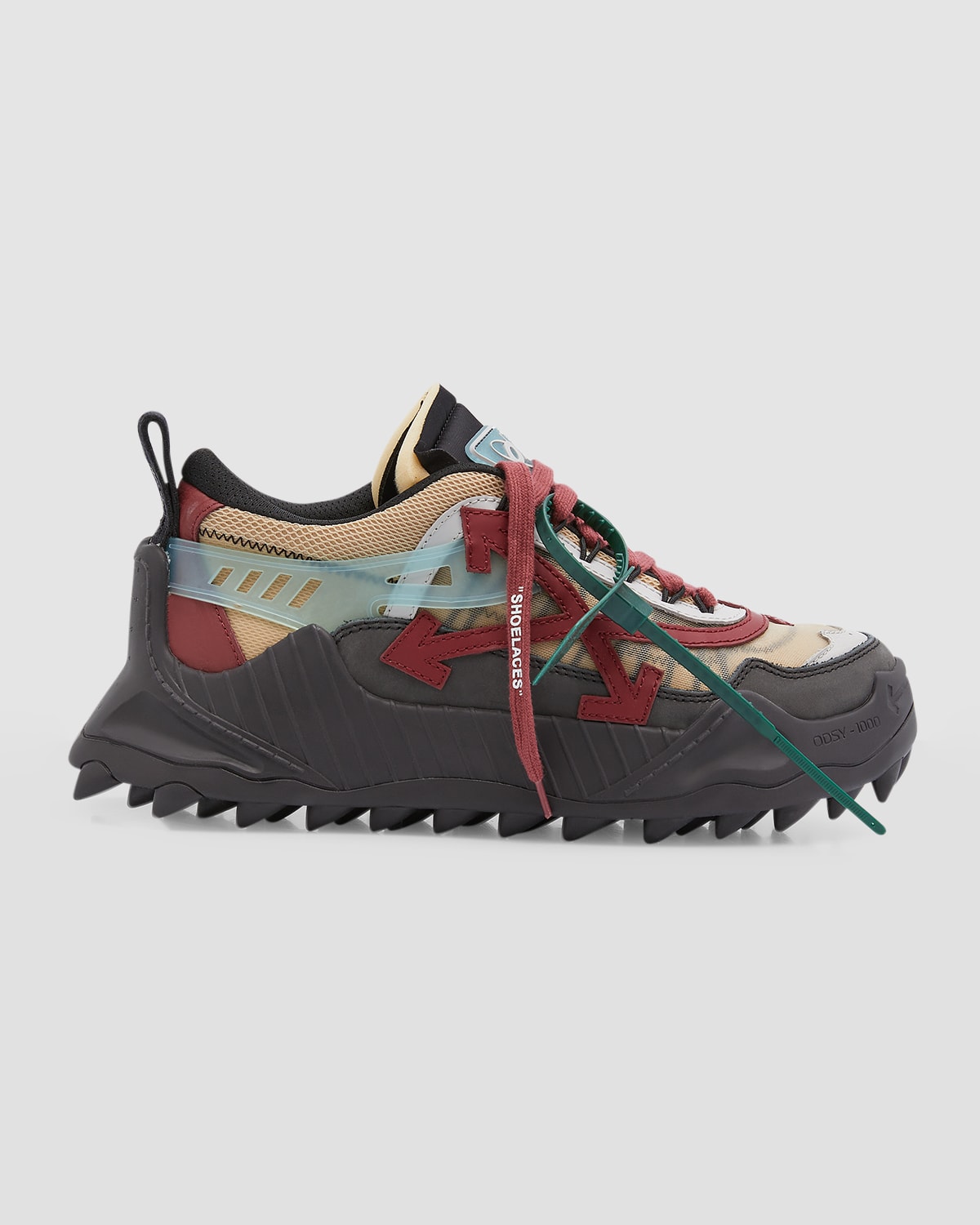 Off-White Men's Odsy 1000 Mixed Media Low-Top Sneakers | Neiman Marcus