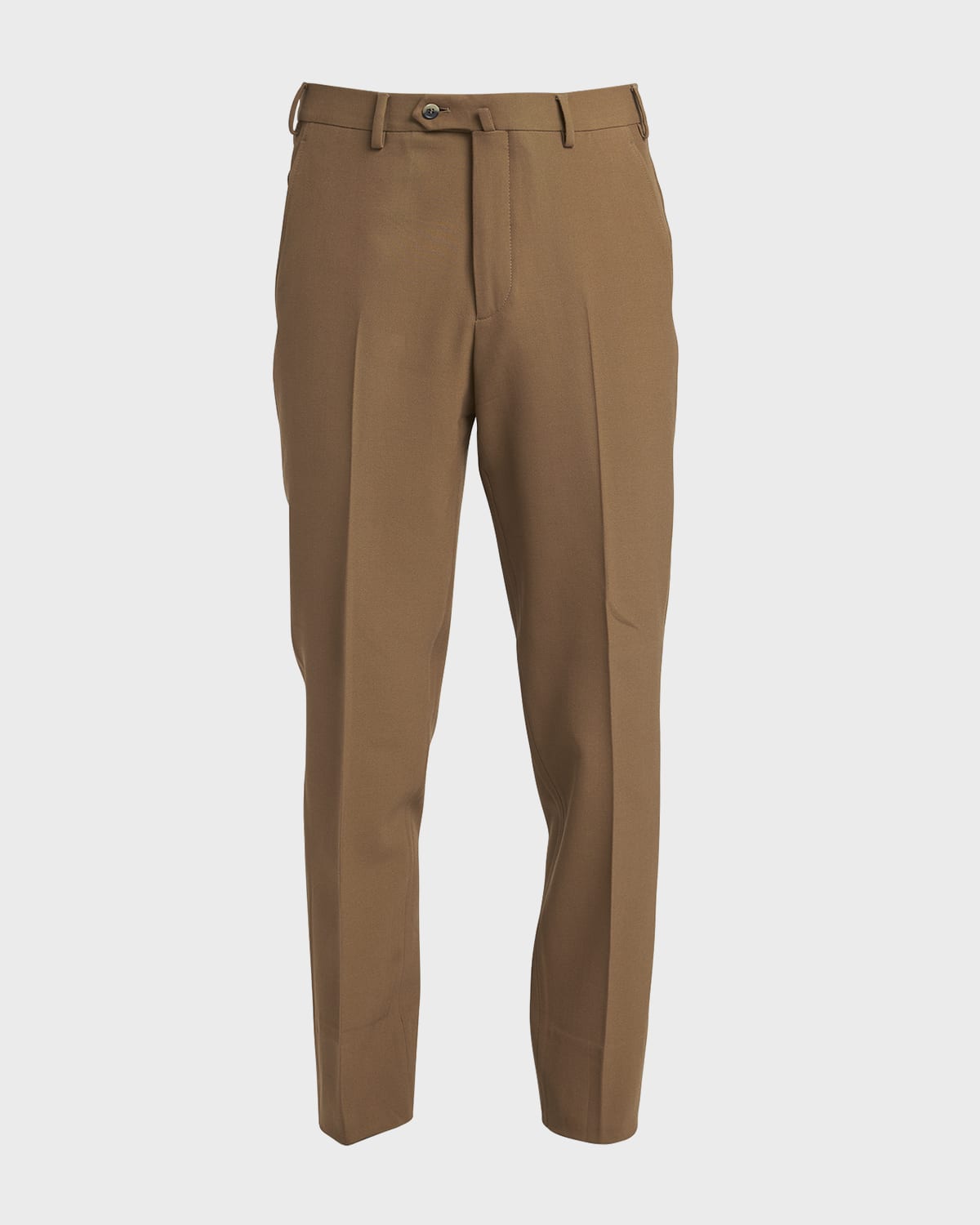 Emporio Armani Men's FlatFront Solid Trousers Neiman Marcus