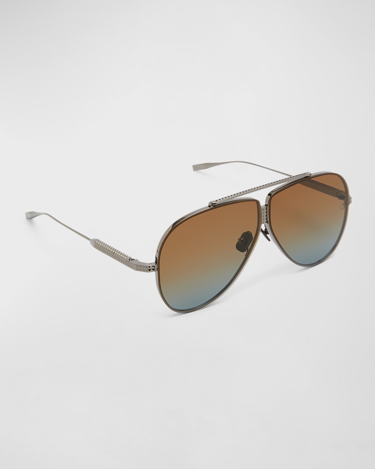 Tom Ford Men S Brady Double Bridge Metal Aviator Sunglasses Neiman Marcus