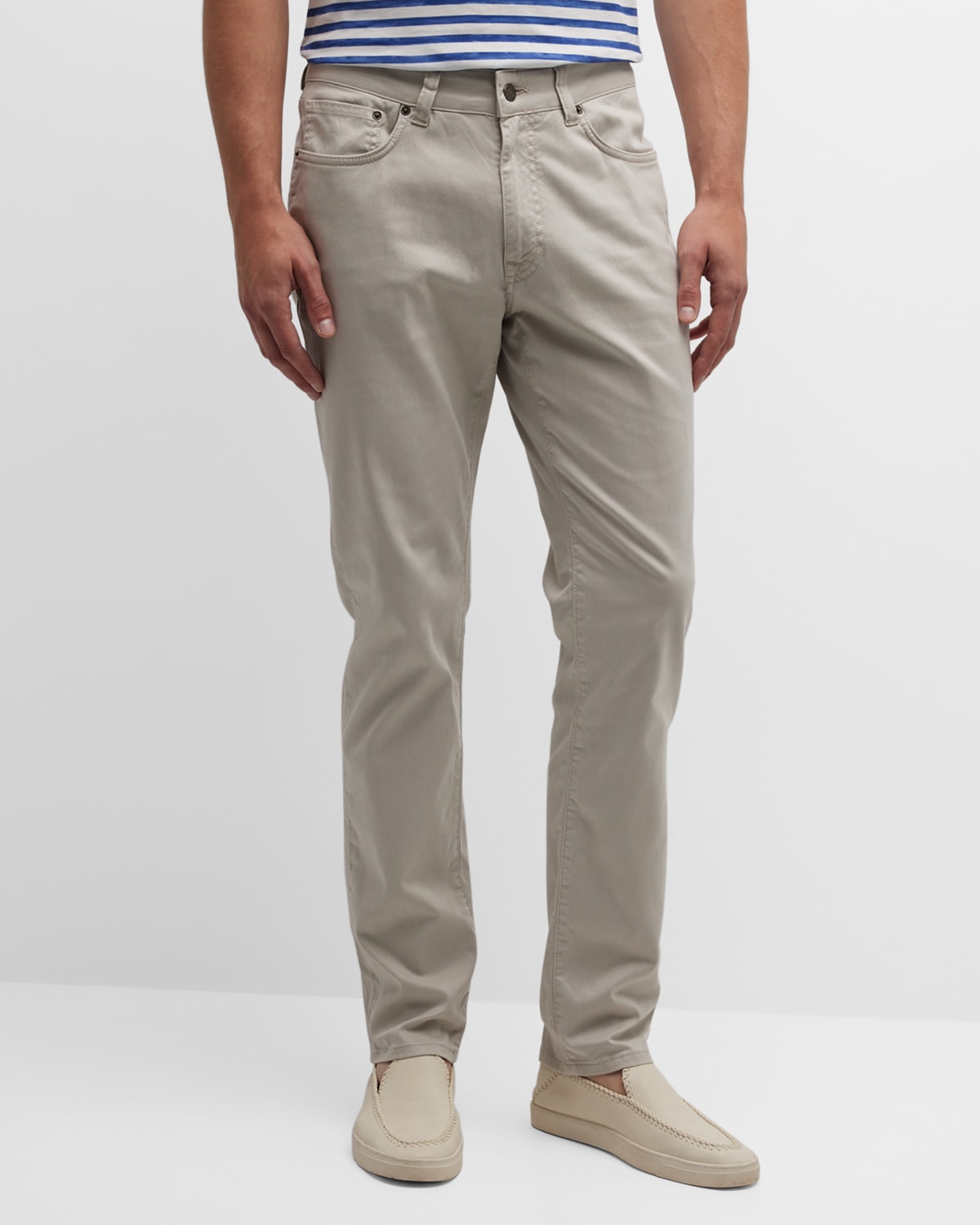 Emporio Armani Men's Cotton Stretch 5-Pocket Pants | Neiman Marcus