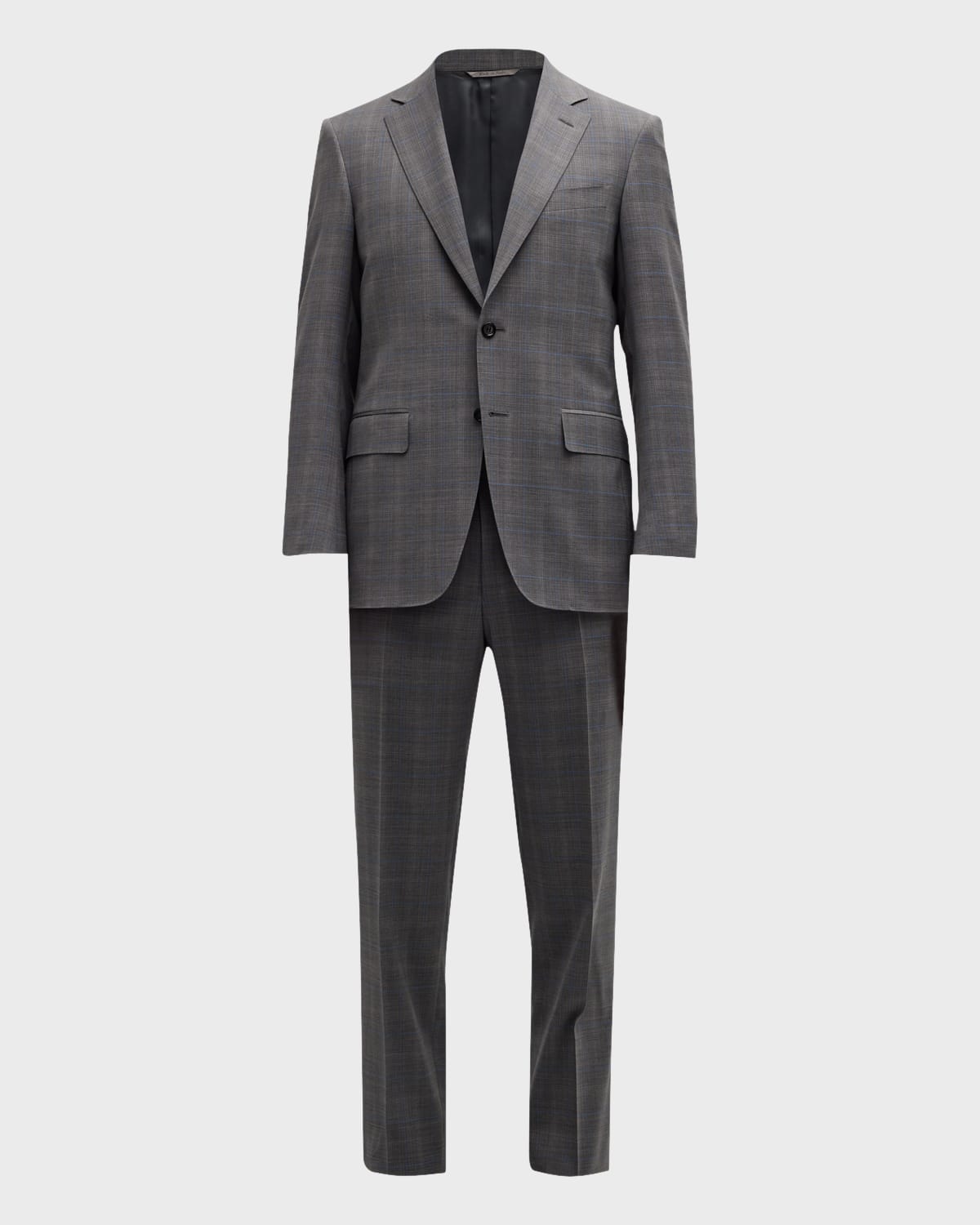 Canali Men's Plaid Wool Suit | Neiman Marcus