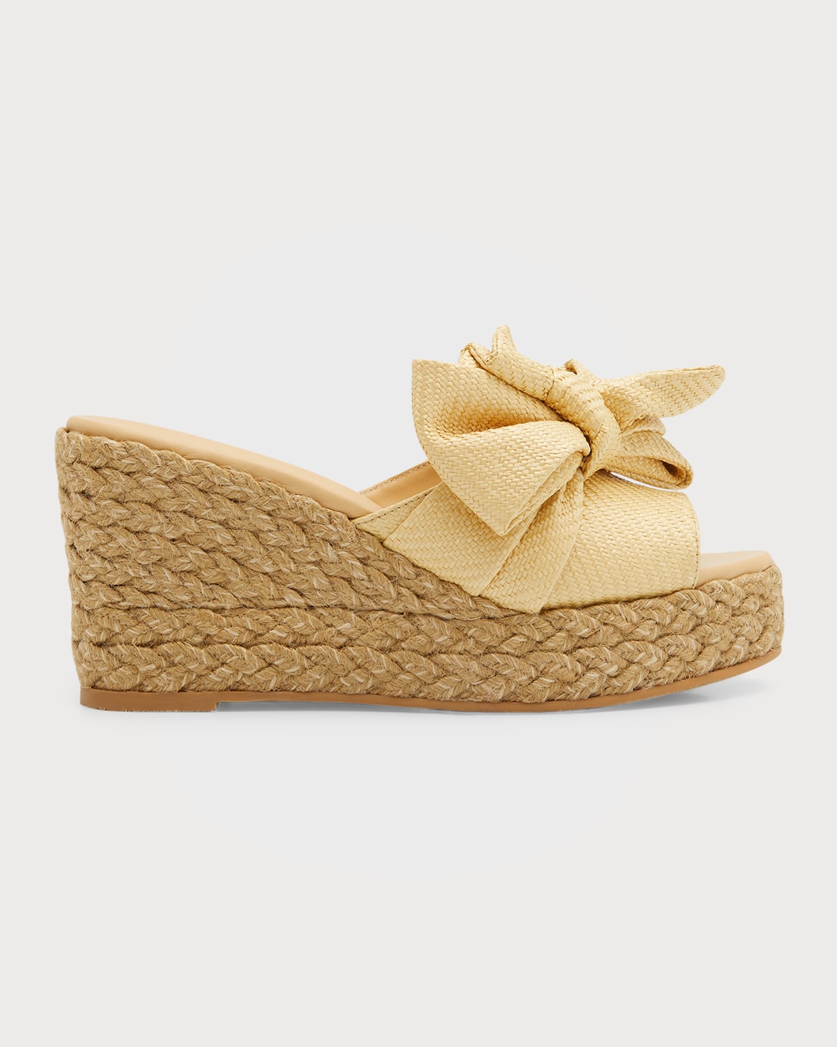 Stuart Weitzman Playa Metallic Leather Wedge Espadrilles | Neiman Marcus