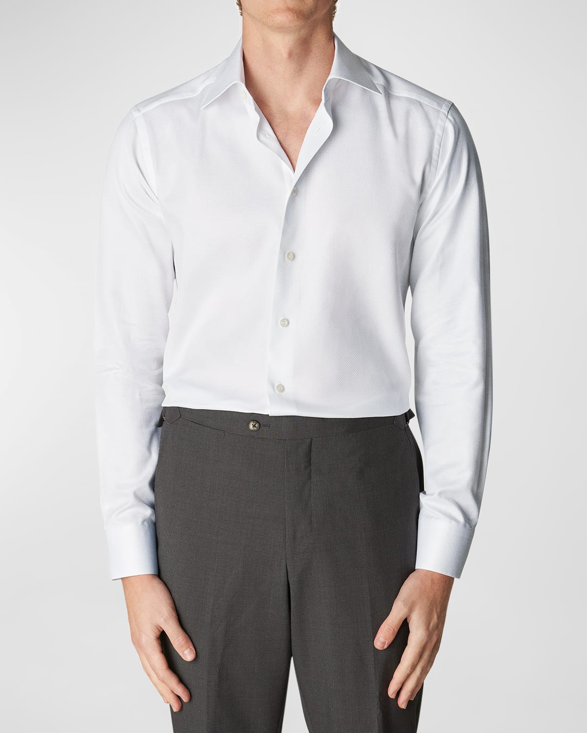 Eton Men's Contemporary Fit Twill Dress Shirt Neiman Marcus