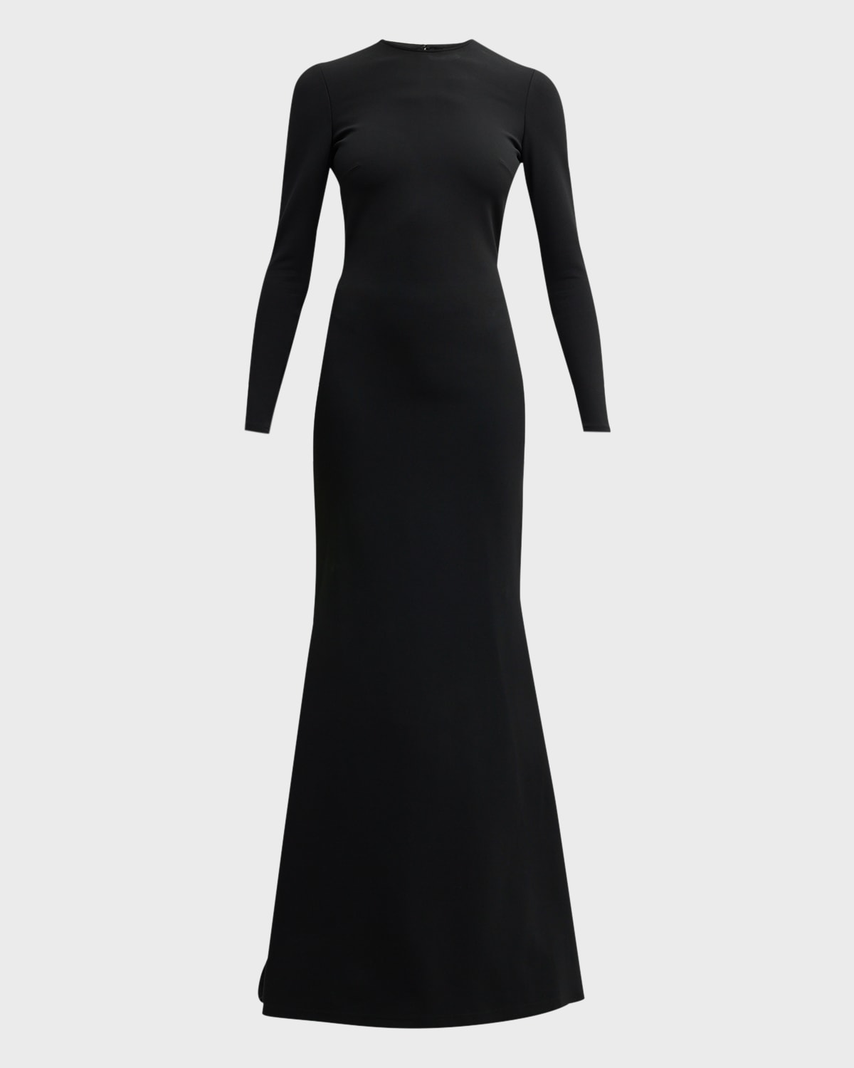 Hobeika LongSleeve Beaded Sheer Tulle Gown Neiman Marcus