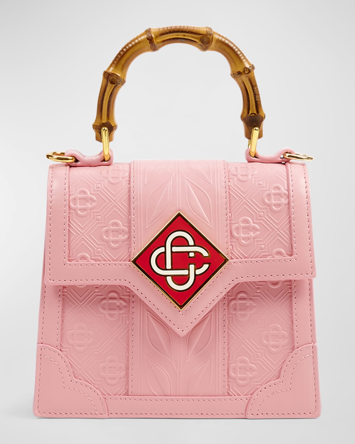 CASABLANCA Jeanne Mini Monogram Printed TopHandle Bag Neiman Marcus