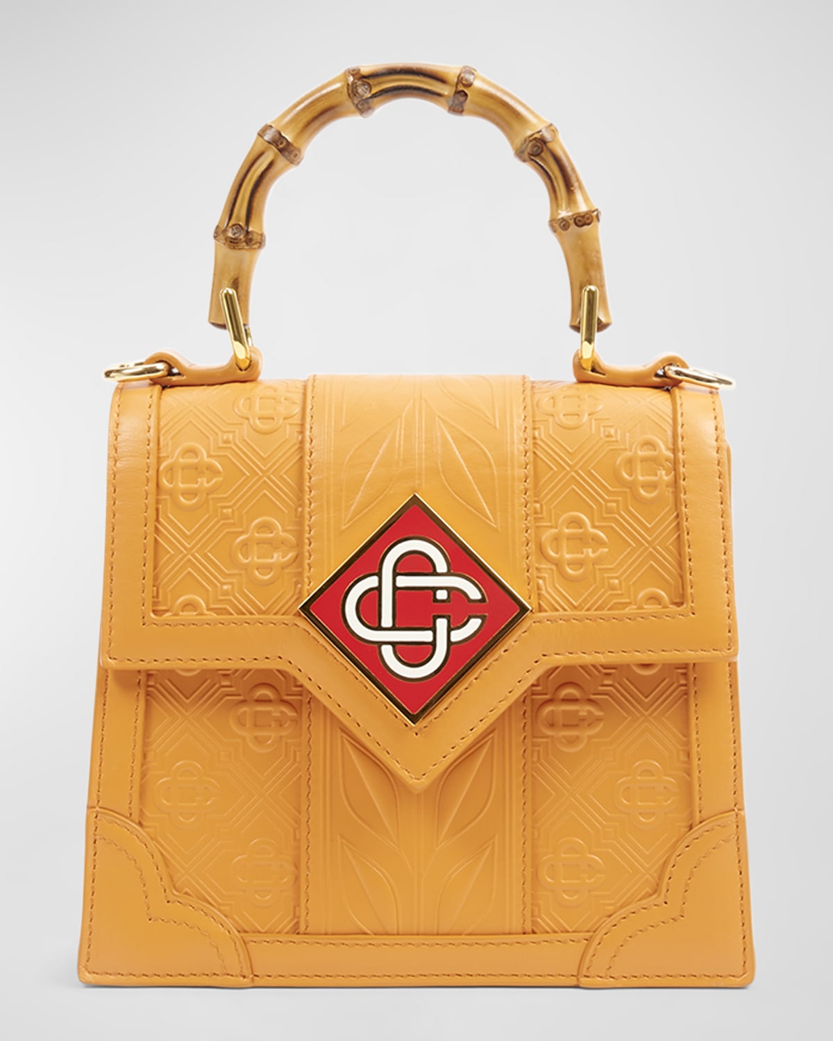 CASABLANCA Jeanne Mini Monogram Printed TopHandle Bag Neiman Marcus