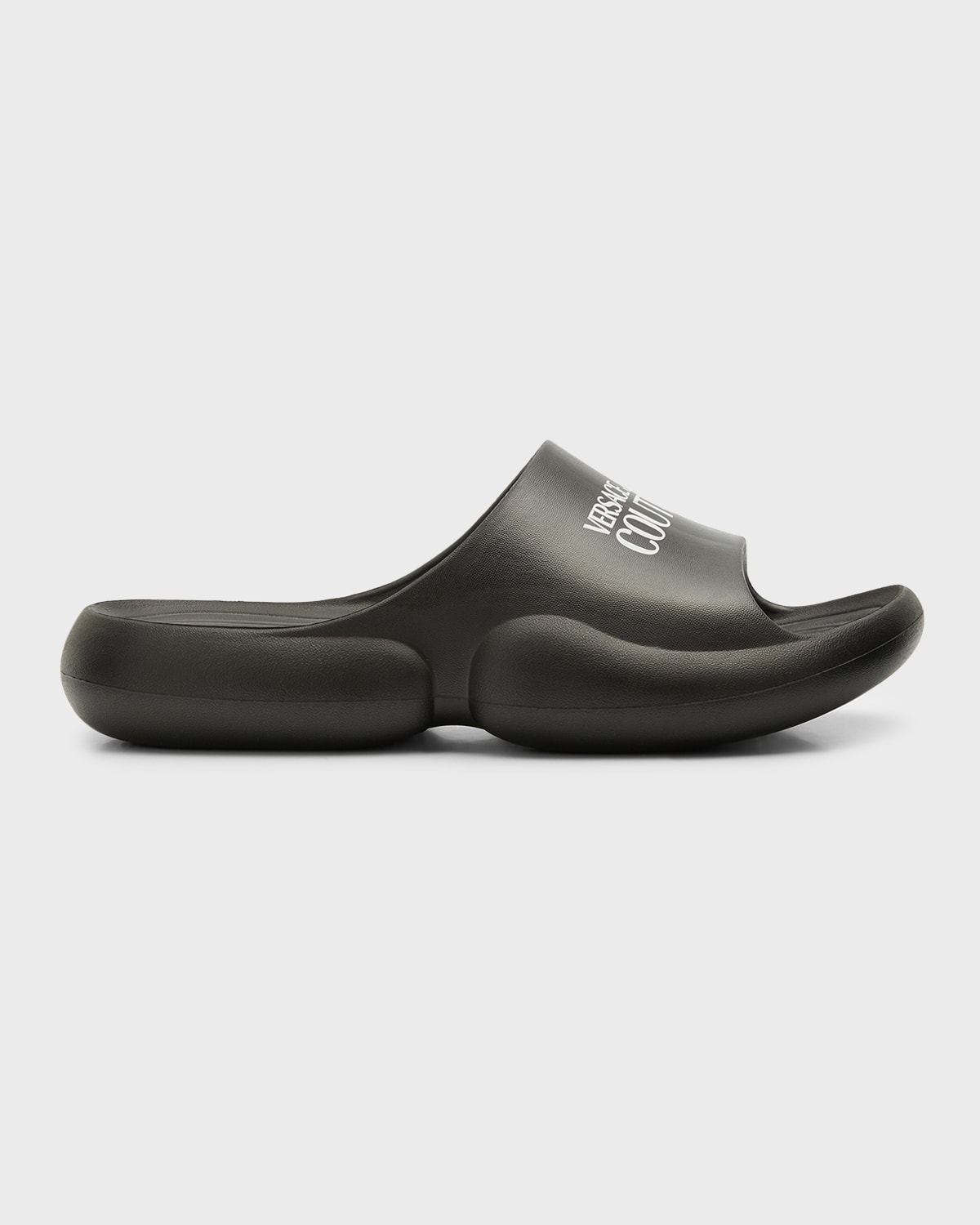 Balenciaga Men's Logo Clog Pool Slides Neiman Marcus