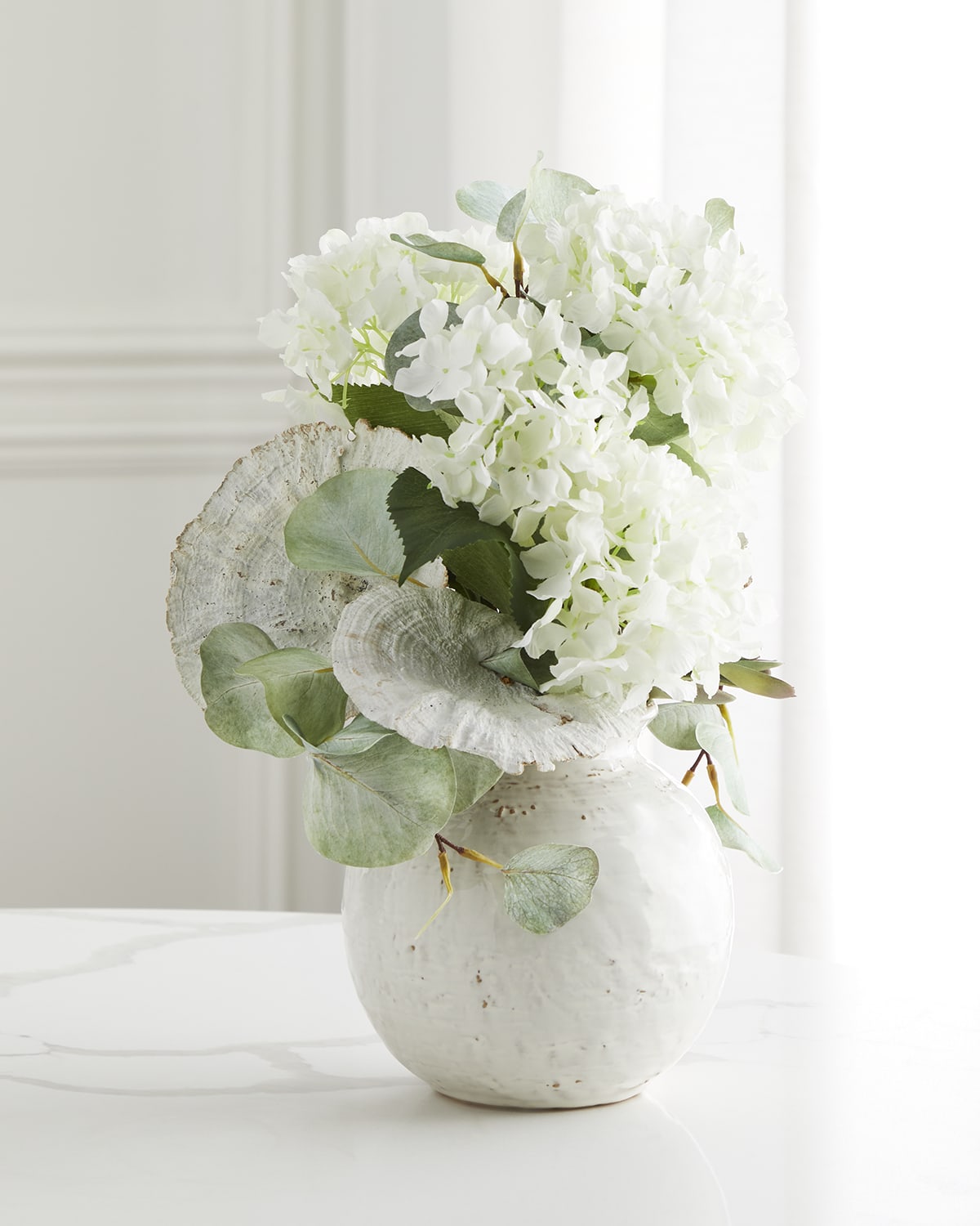JohnRichard Collection Elegant White FauxFloral Arrangement Neiman