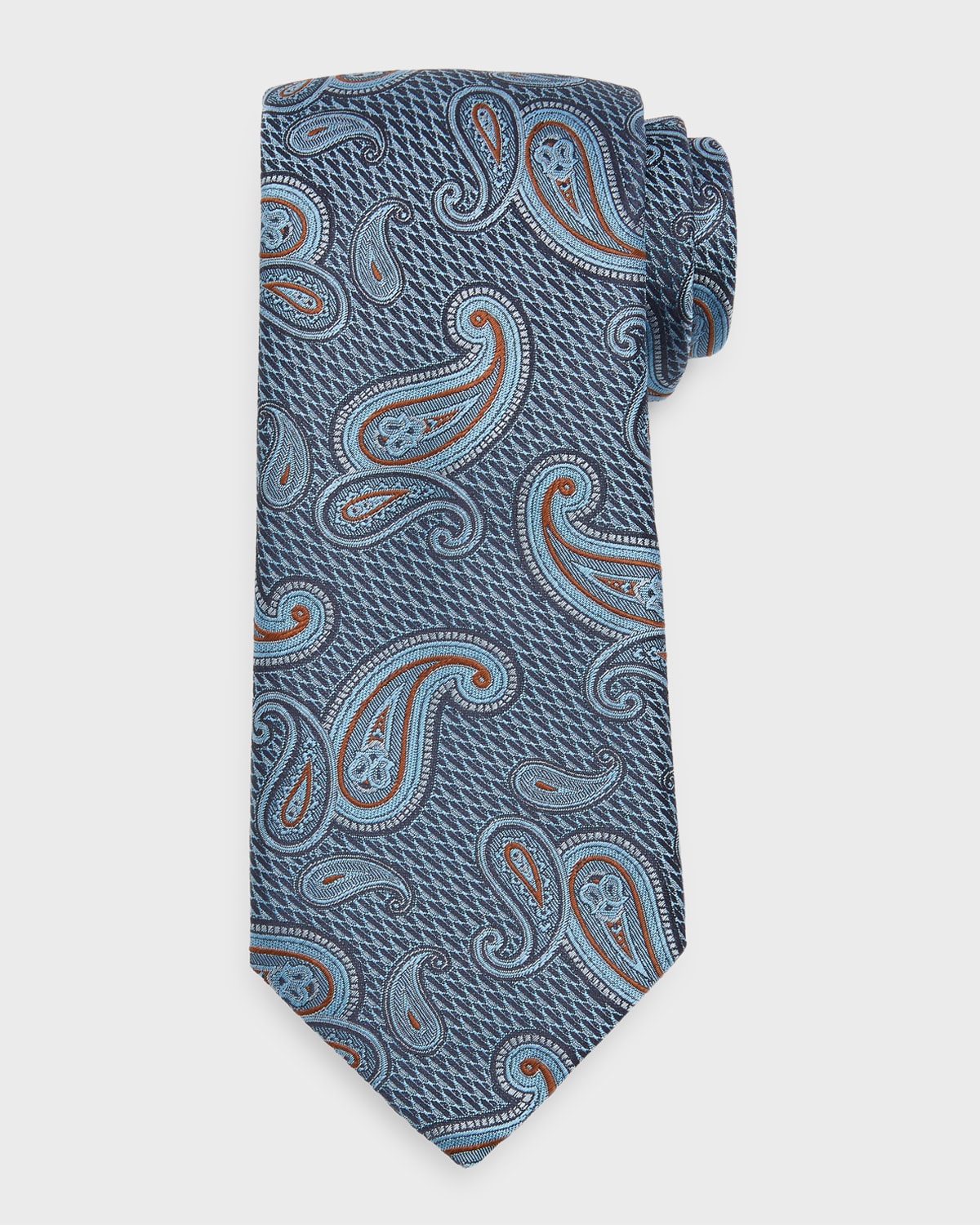 jacquard silk tie