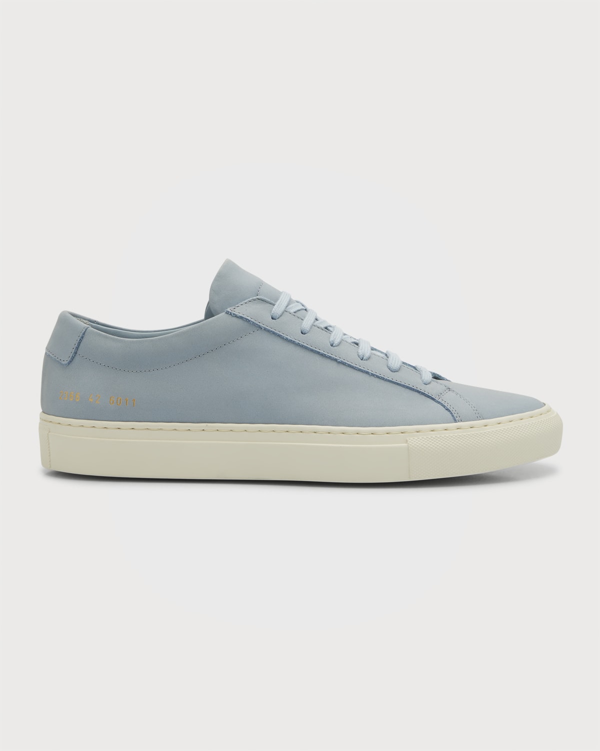 Common Projects Men's Achilles Leather Low-Top Sneakers, White | Neiman ...