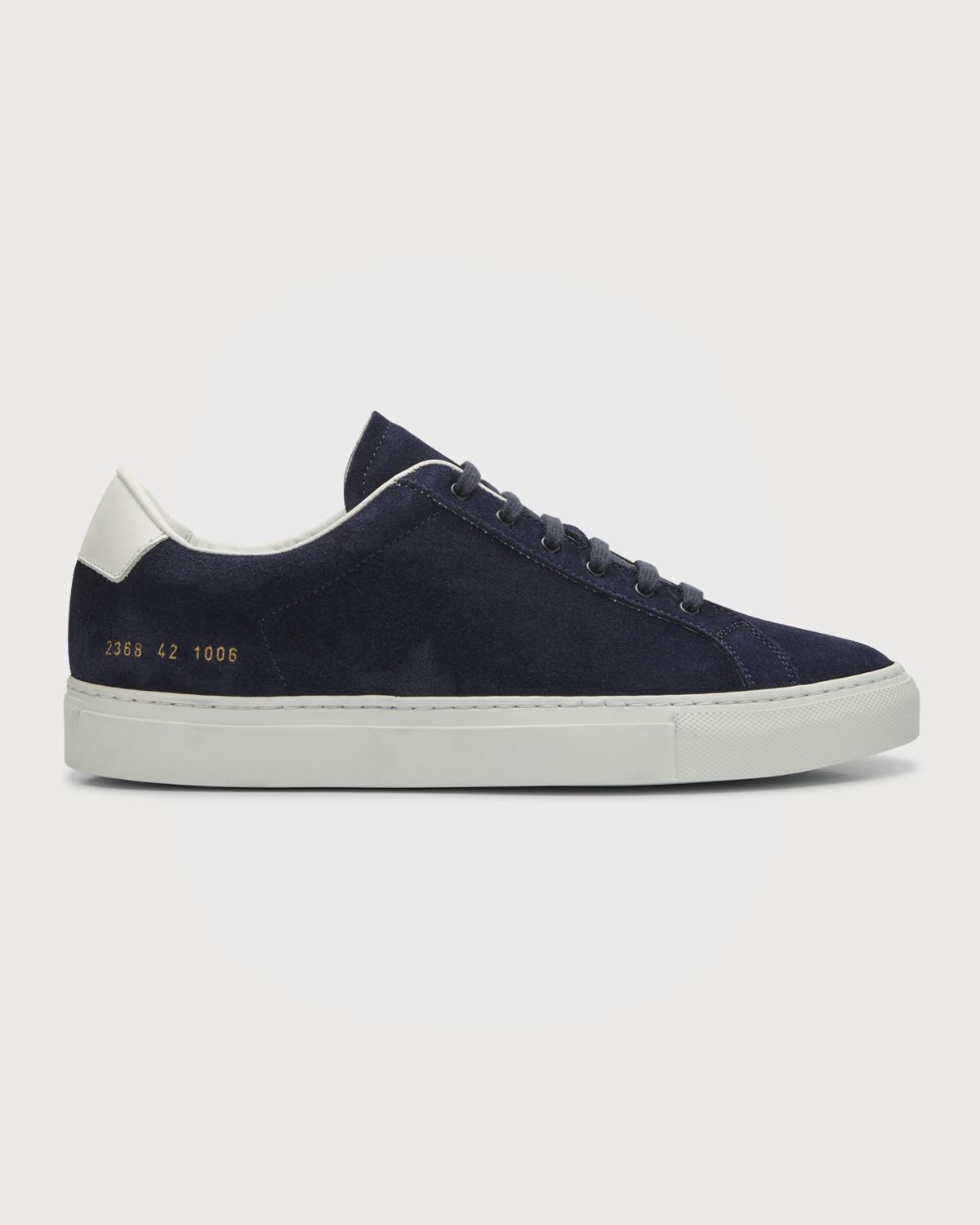 Common Projects Men's Winter Achilles Leather-Suede Low-Top Sneakers ...