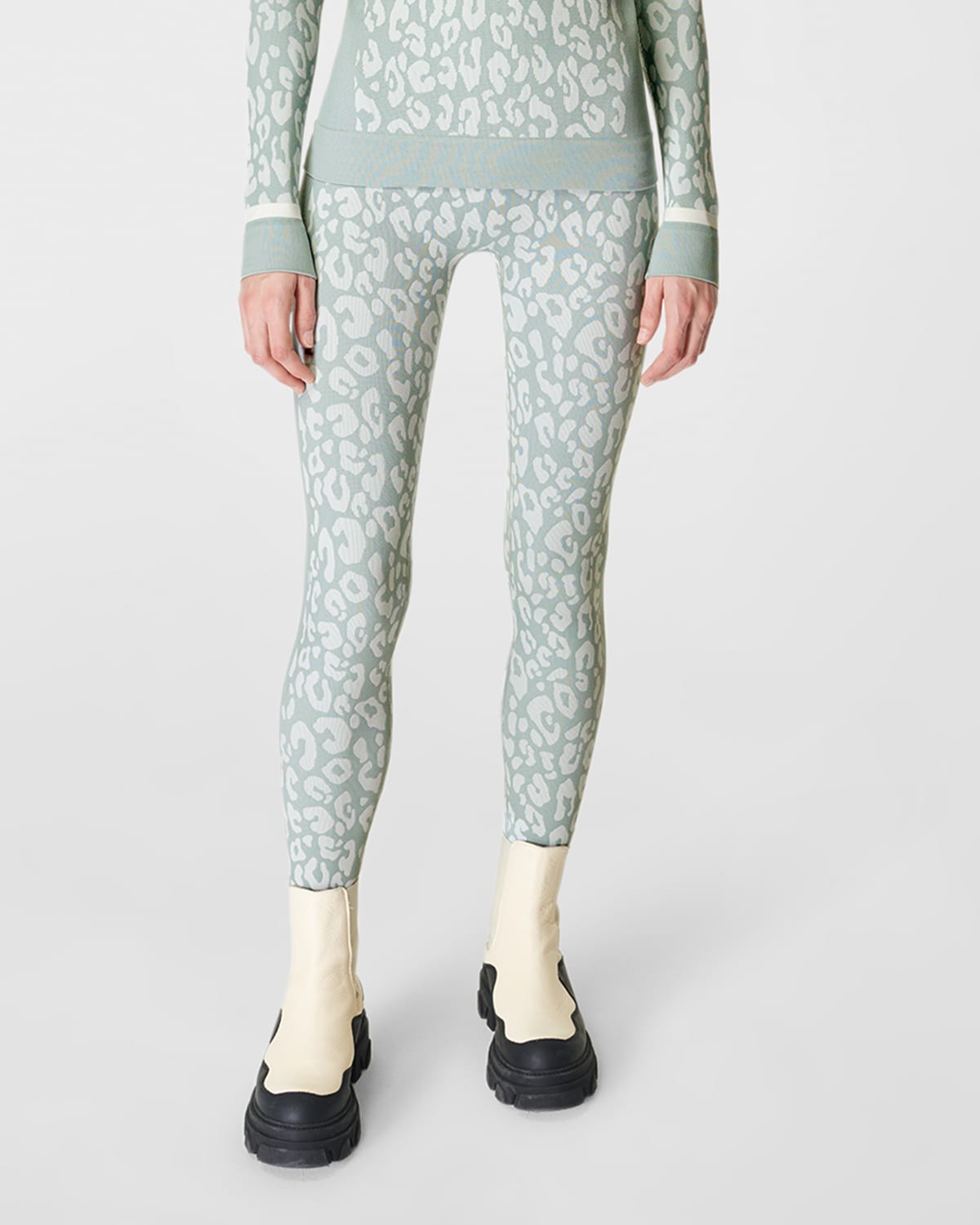 Sweaty Betty Leopard Jacquard Base Layer Leggings Neiman Marcus