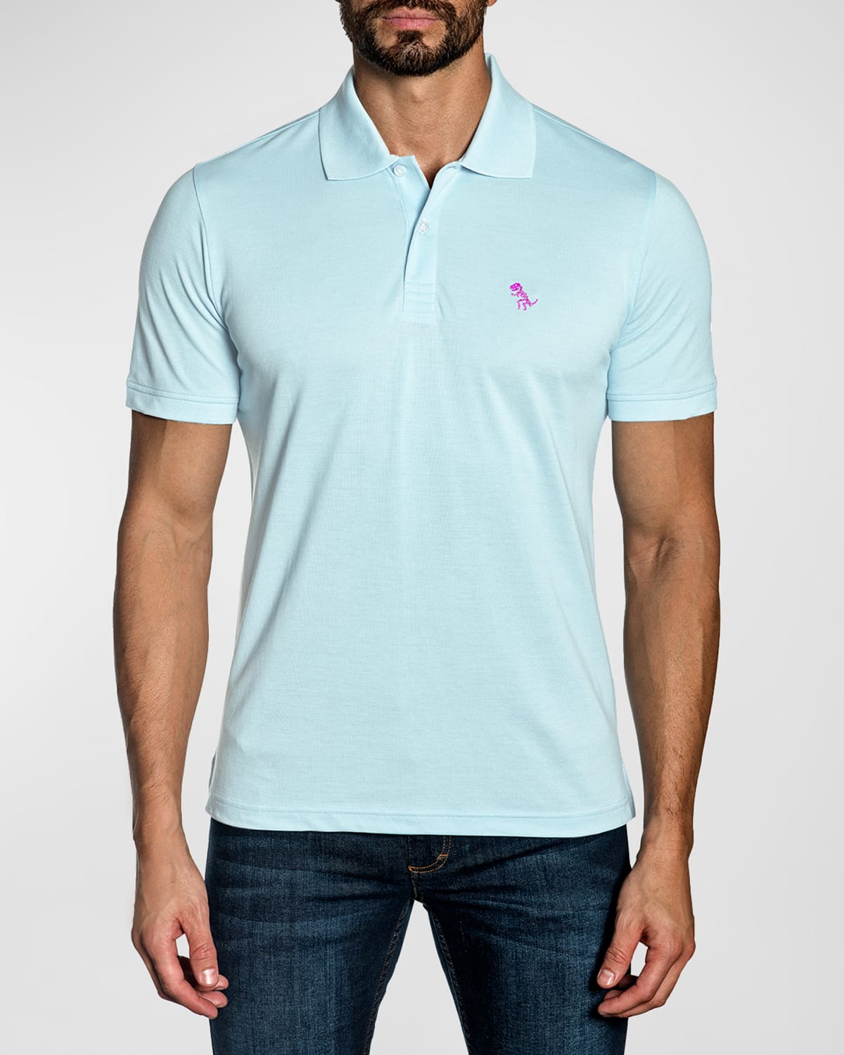 Jared Lang Men's Pima Cotton Polo Shirt | Neiman Marcus