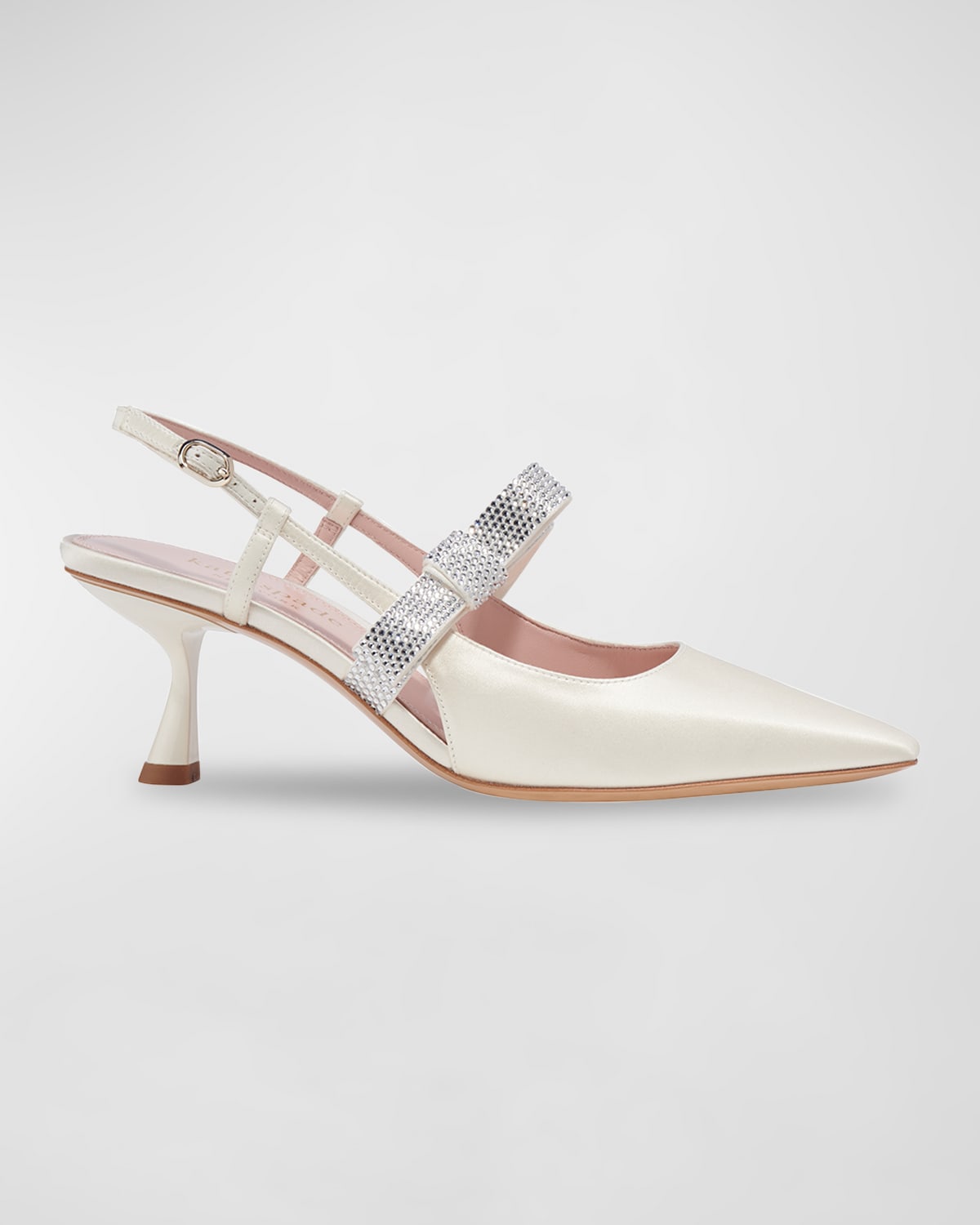 kate spade new york soiree patent cork-heel slingback pumps | Neiman Marcus