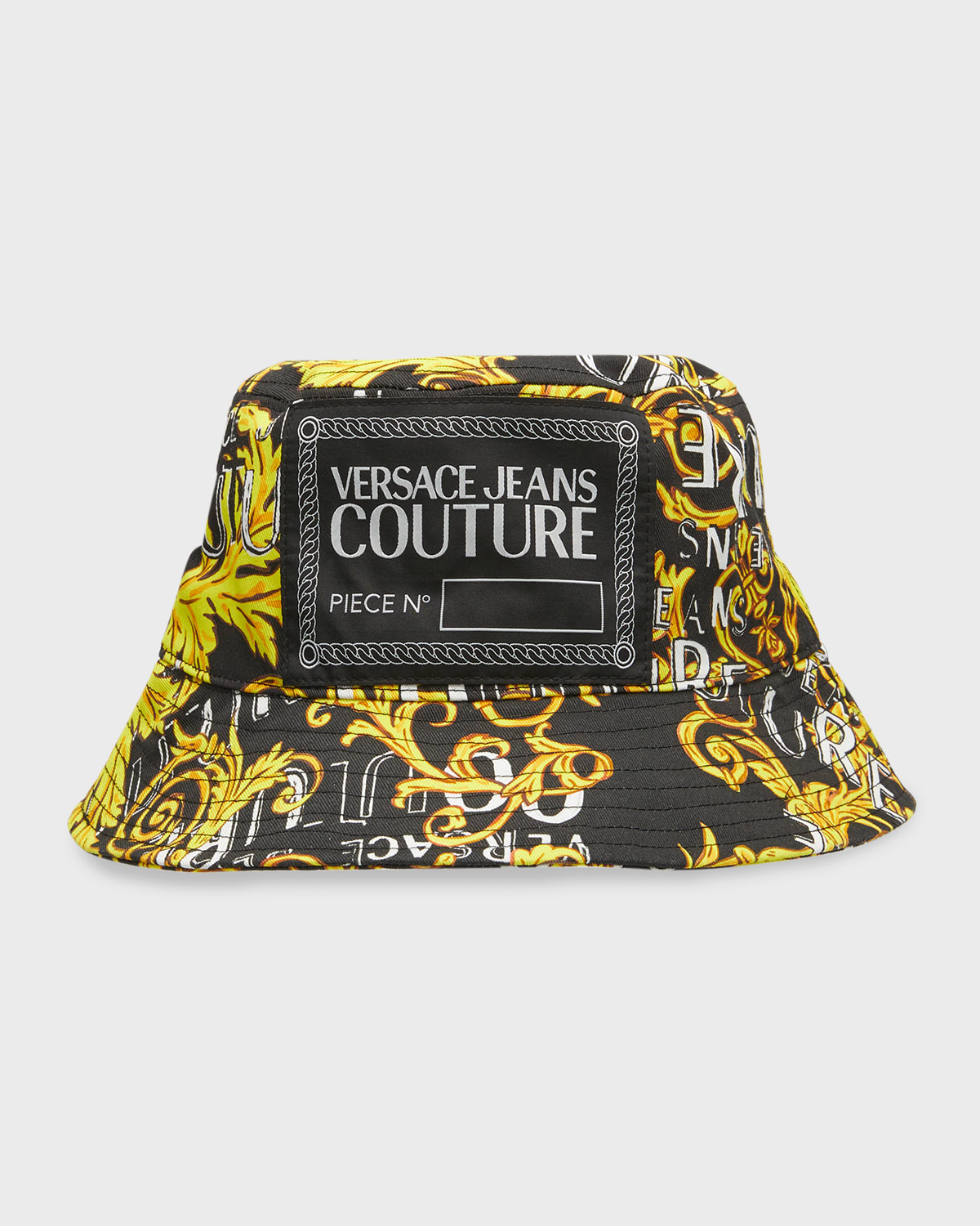 Versace Men's La Greca Logo Bucket Hat | Neiman Marcus