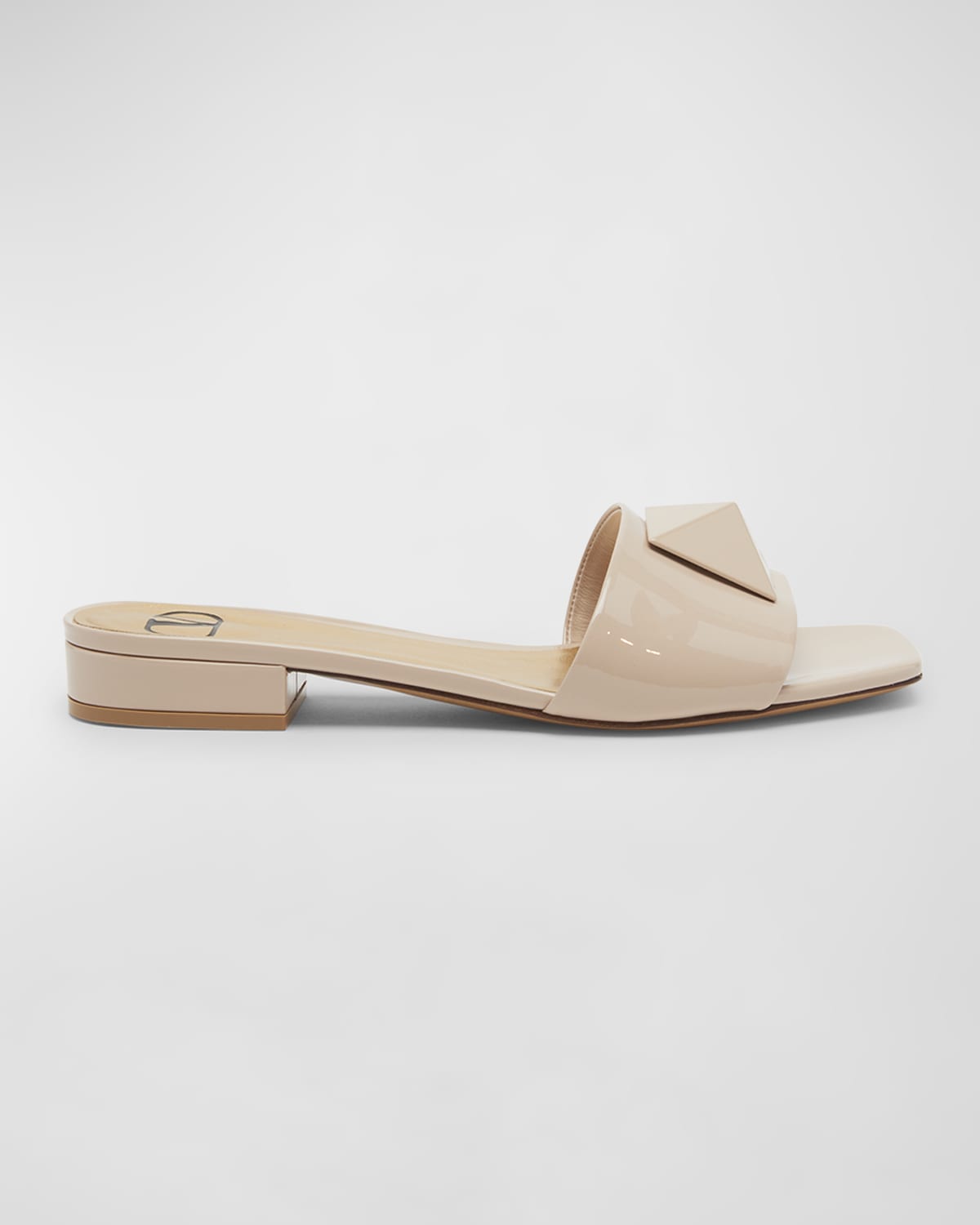 ALAIA THREE-STRAPS HIGH HEEL SANDALS IN GOLDEN PATENT LAMBSKIN main image 1