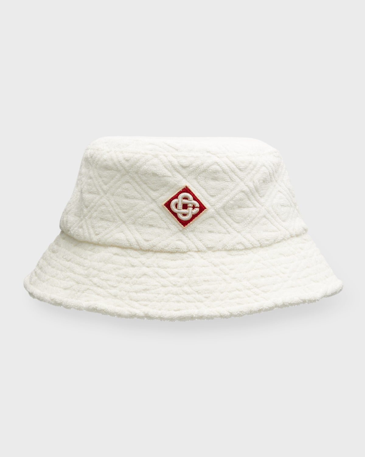 CASABLANCA Men's Jacquard Monogram Cotton Terry Bucket Hat Neiman Marcus