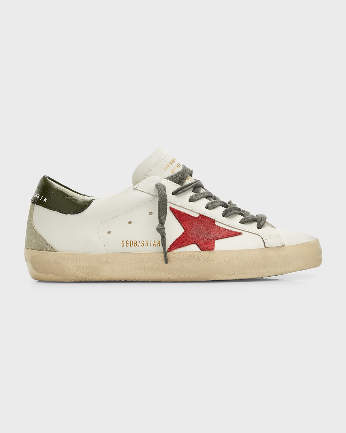 Golden Goose Men's Super-Star Leather Low-Top Sneakers | Neiman Marcus