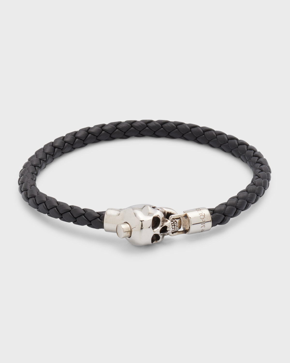 Alexander McQueen Men's Skull Curb Chain Bracelet Neiman Marcus