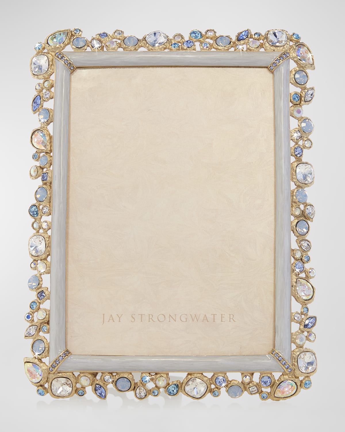 Jay Strongwater Leslie Bejeweled Picture Frame, 5" x 7" Neiman Marcus