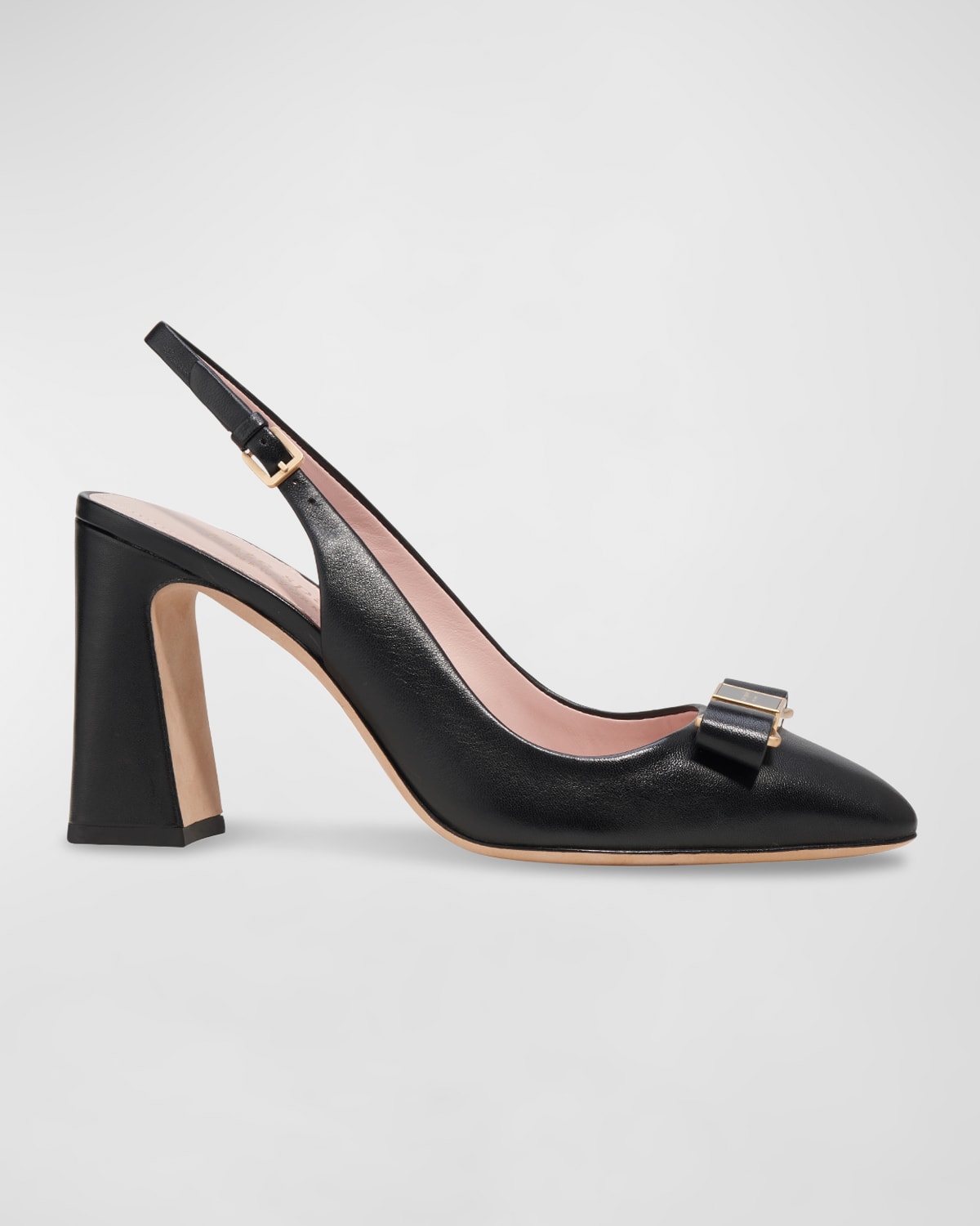 kate spade new york soiree patent cork-heel slingback pumps | Neiman Marcus