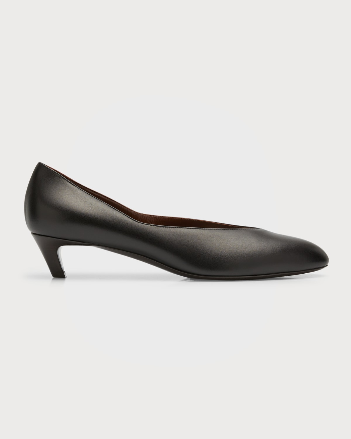 Stuart Weitzman Stuart Leather KittenHeel Pumps Neiman Marcus