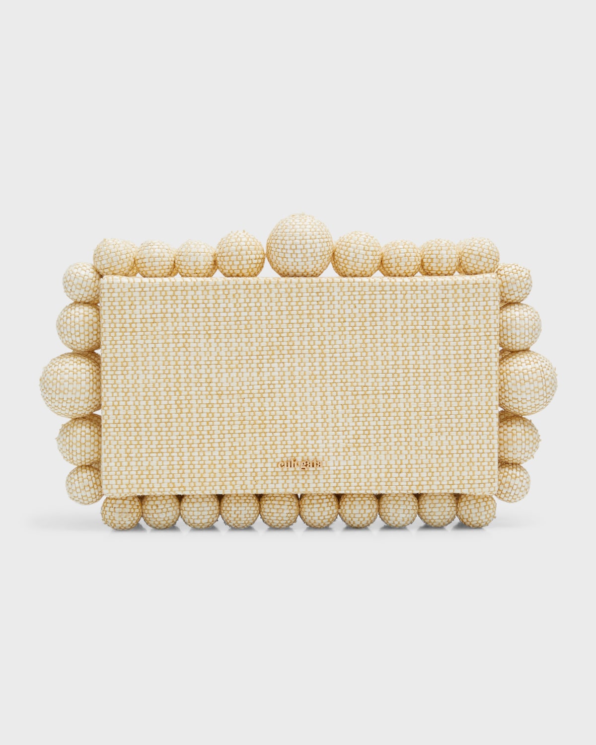 Cult Gaia Eos Beaded Snake-Embossed Clutch Bag | Neiman Marcus