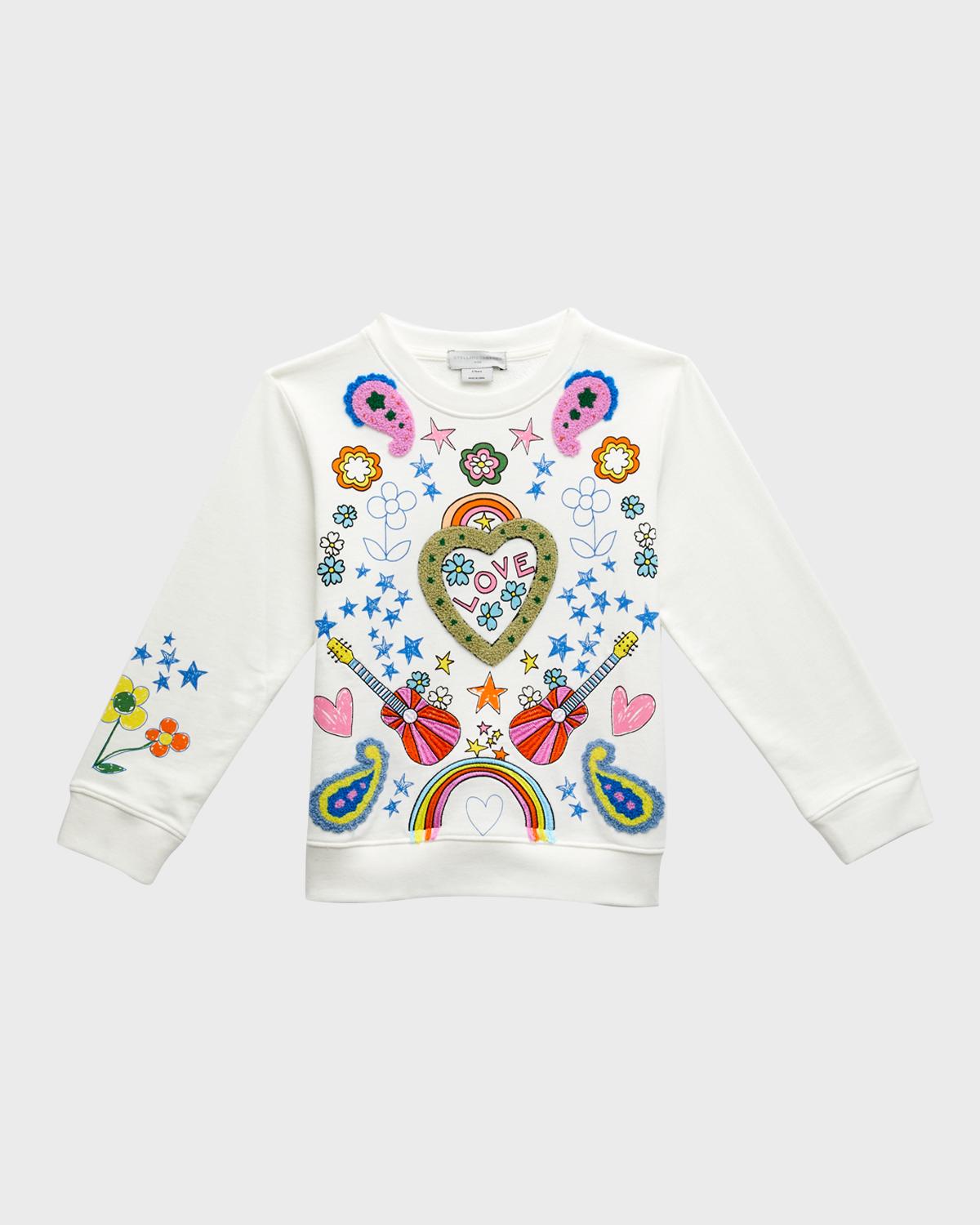 Stella McCartney Girl's Love To Dream-Print Graphic Sweatshirt