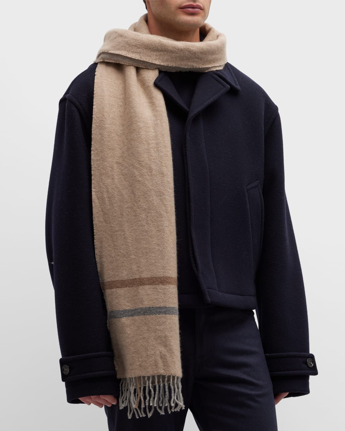 Brunello Cucinelli Cashmere Silk Scarf, $795, Neiman Marcus