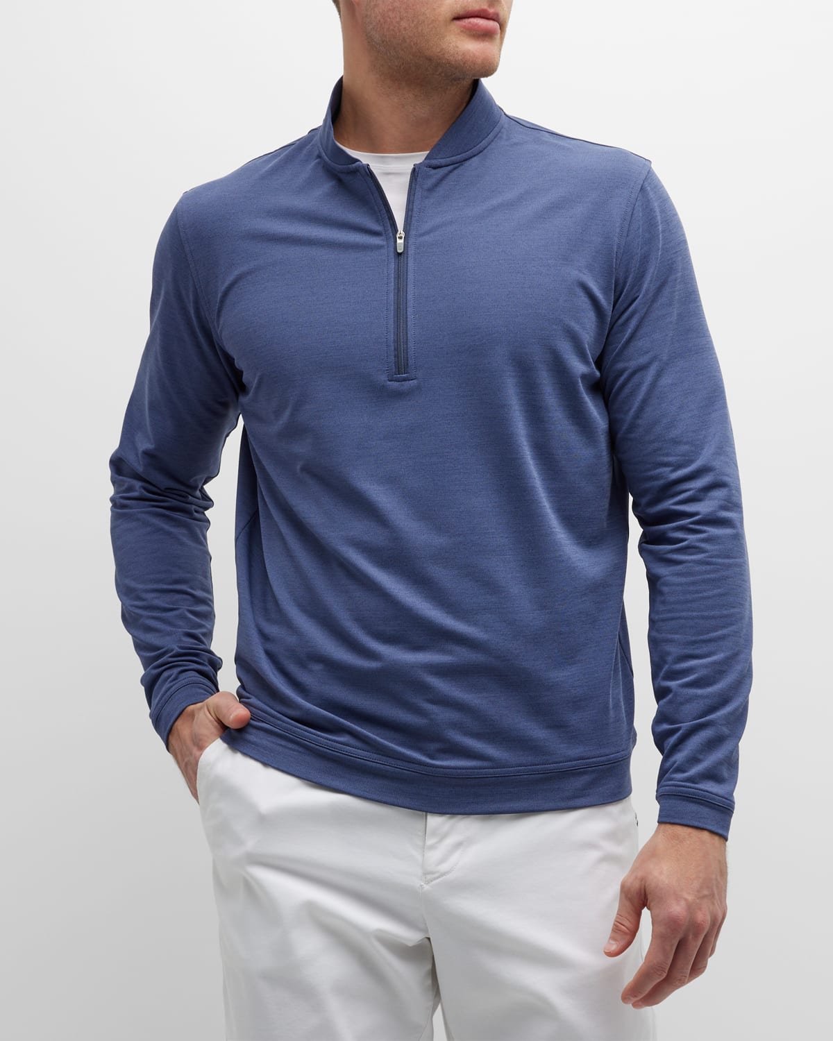 Peter Millar Men's Performance QuarterZip Sweater Neiman Marcus