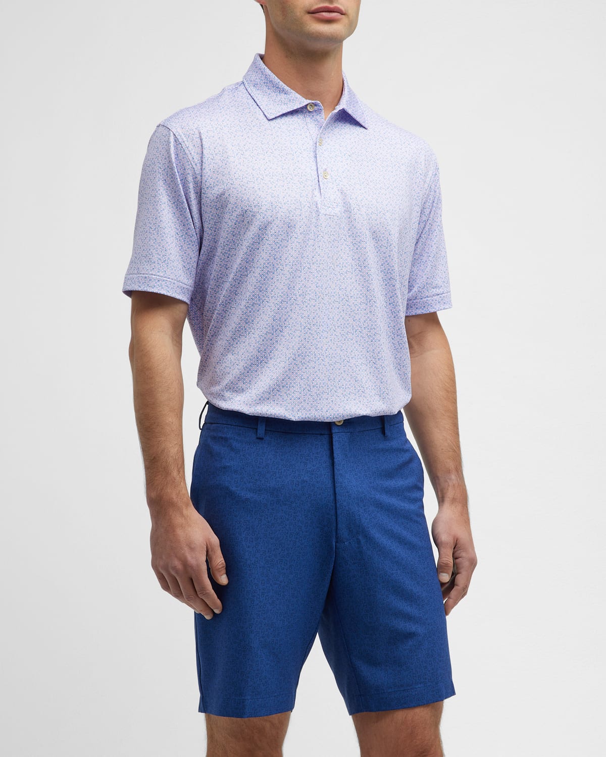 Peter Millar Men's Ashgrove Performance Jersey Polo Shirt - Clearwater