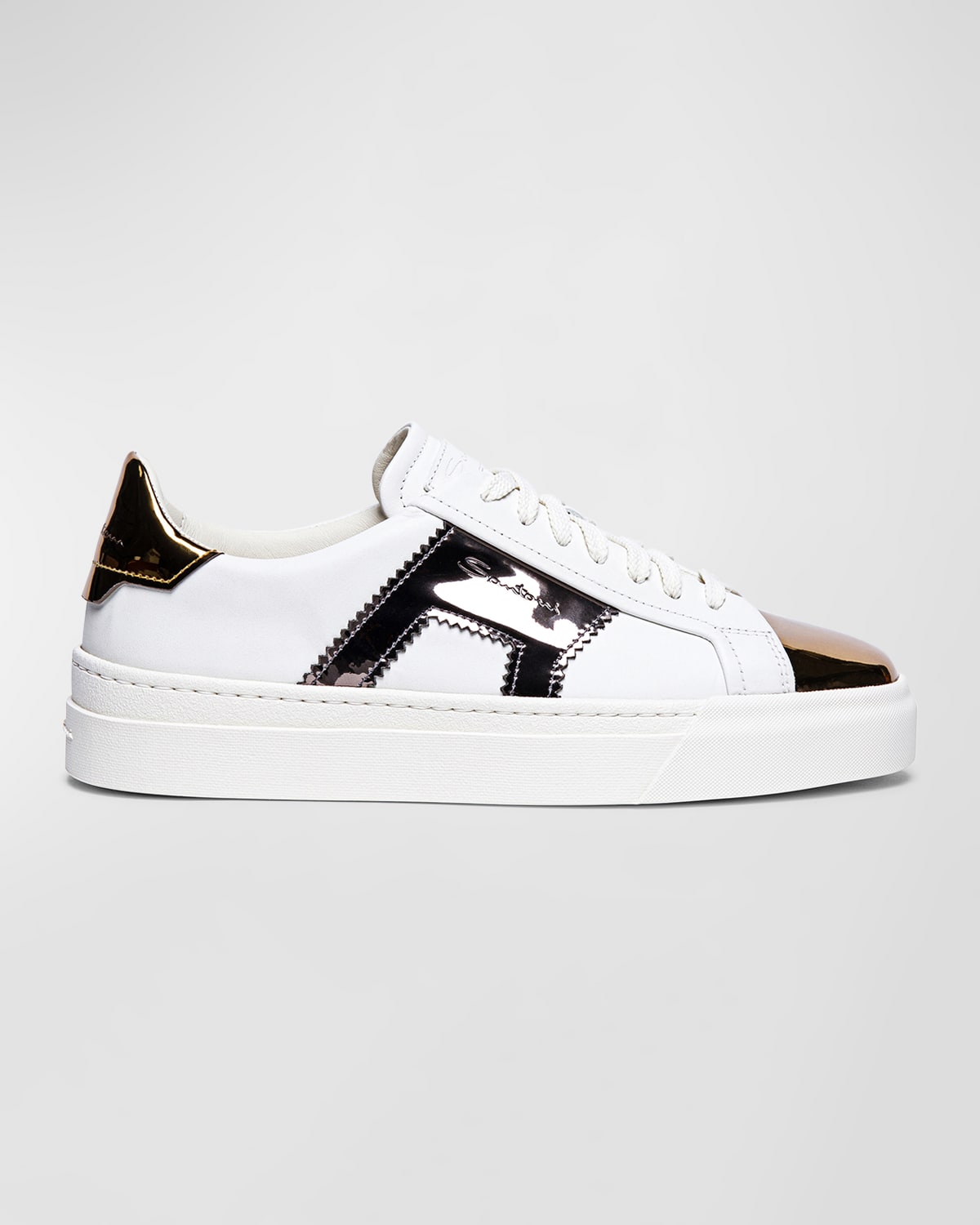 Dolce & Gabbana Multicolor Leather Low Top Sneakers Shoes