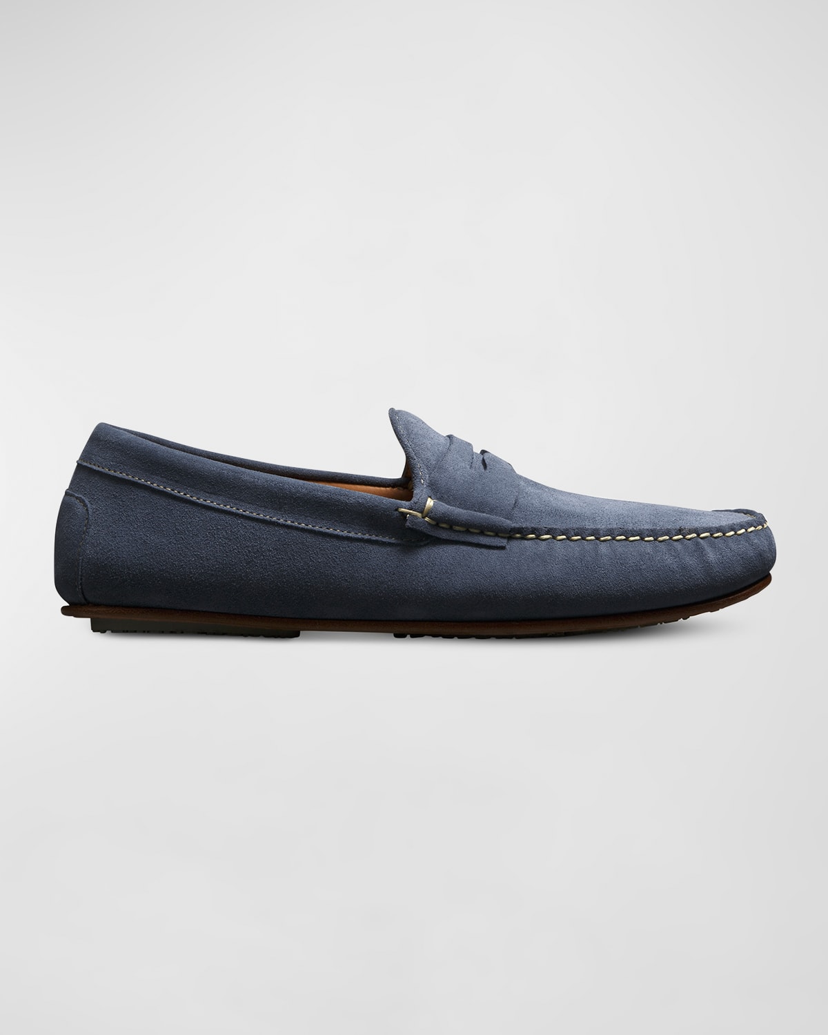 Allen Edmonds IVANHOE Braided Penny Loafers, Made in USA, Size 10E (Men's Size 11) /saa014485 Men's 28.0cm genuine leather brown type Vintage Second Hand