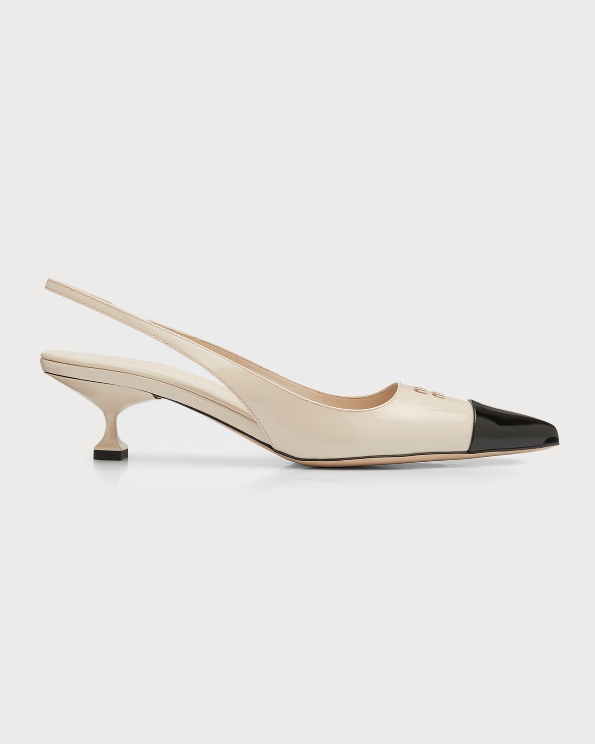 Miu Miu Patent Penny Loafer Slingback Pumps | Neiman Marcus