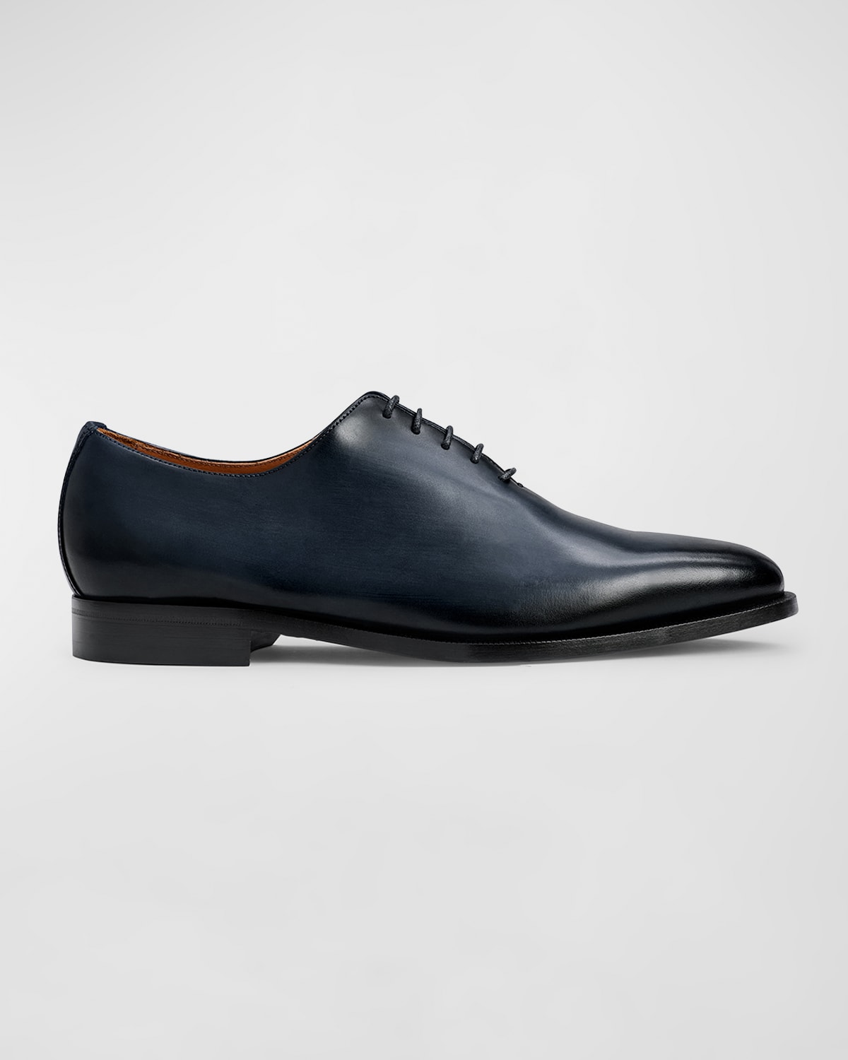 TOM FORD Men's Elkan Burnished Leather Oxfords | Neiman Marcus