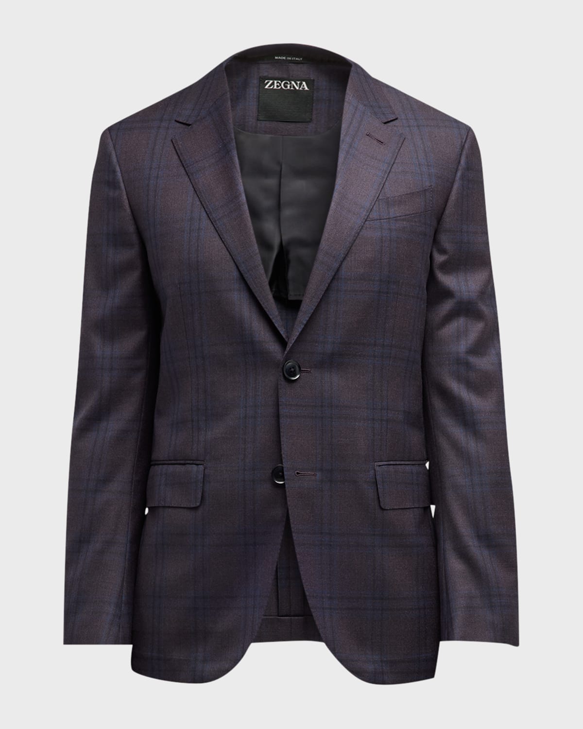 Brioni Men's Plaid Wool Sport Coat | Neiman Marcus