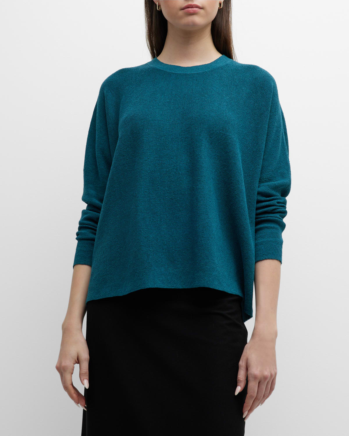 Eileen Fisher Tops White Plus Size at Neiman Marcus