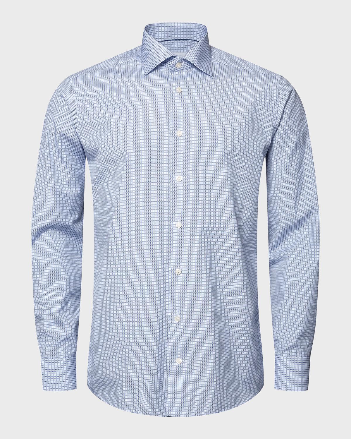 Eton Men's Contemporary Fit Cotton Stripe Dress Shirt | Neiman Marcus