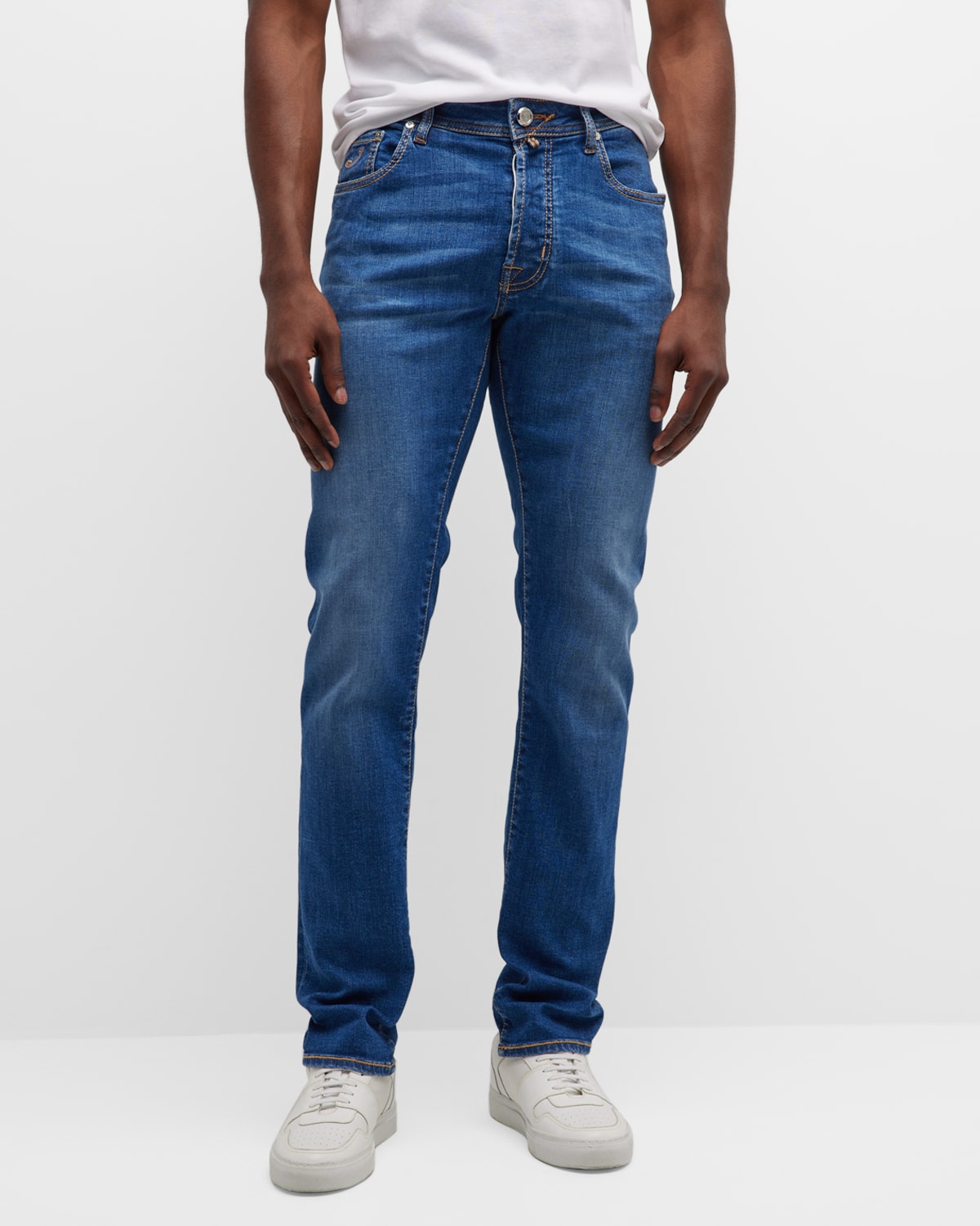 Jacob Cohen Men's Slim Fit Stretch Denim Jeans | Neiman Marcus