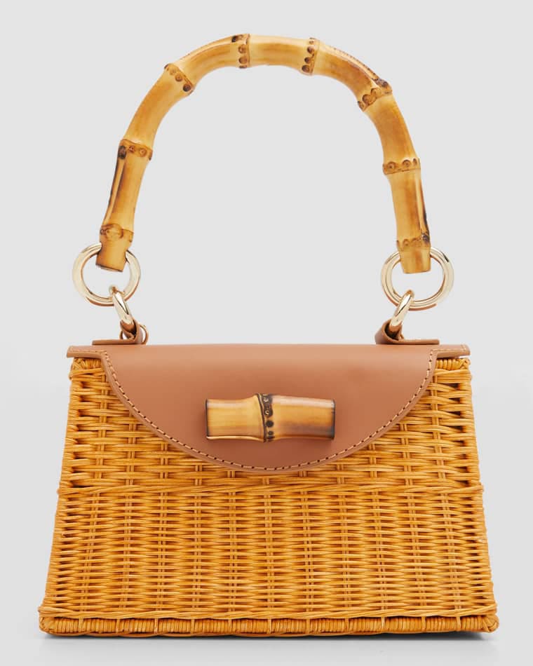 Serpui Joy Wicker Shoulder Bag Neiman Marcus