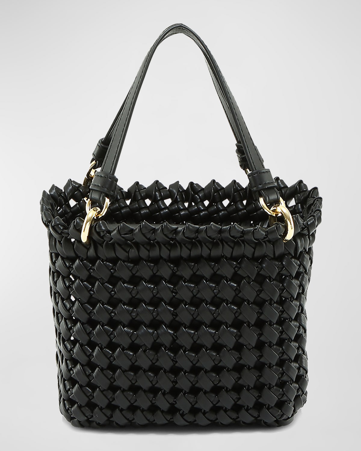 THEMOIRE Aria Quilt Vegan Leather TopHandle Bag Neiman Marcus