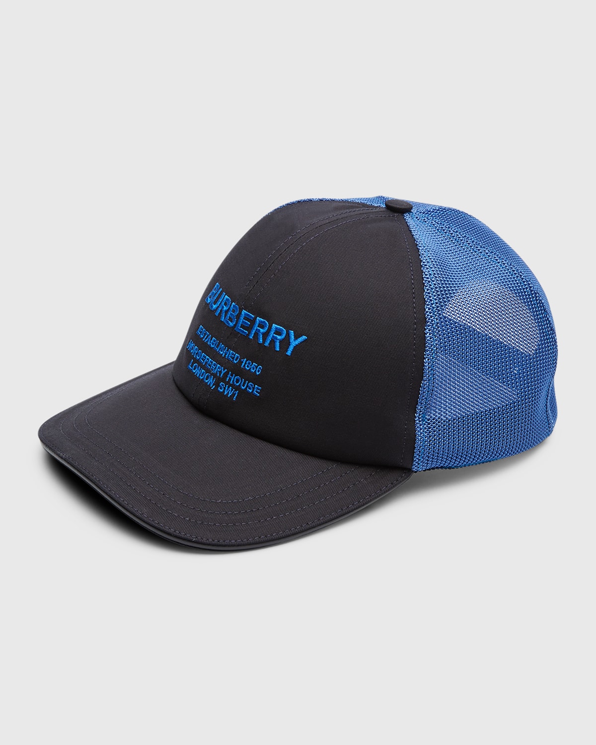 Burberry Men's Horseferry Mesh Baseball Hat | Neiman Marcus