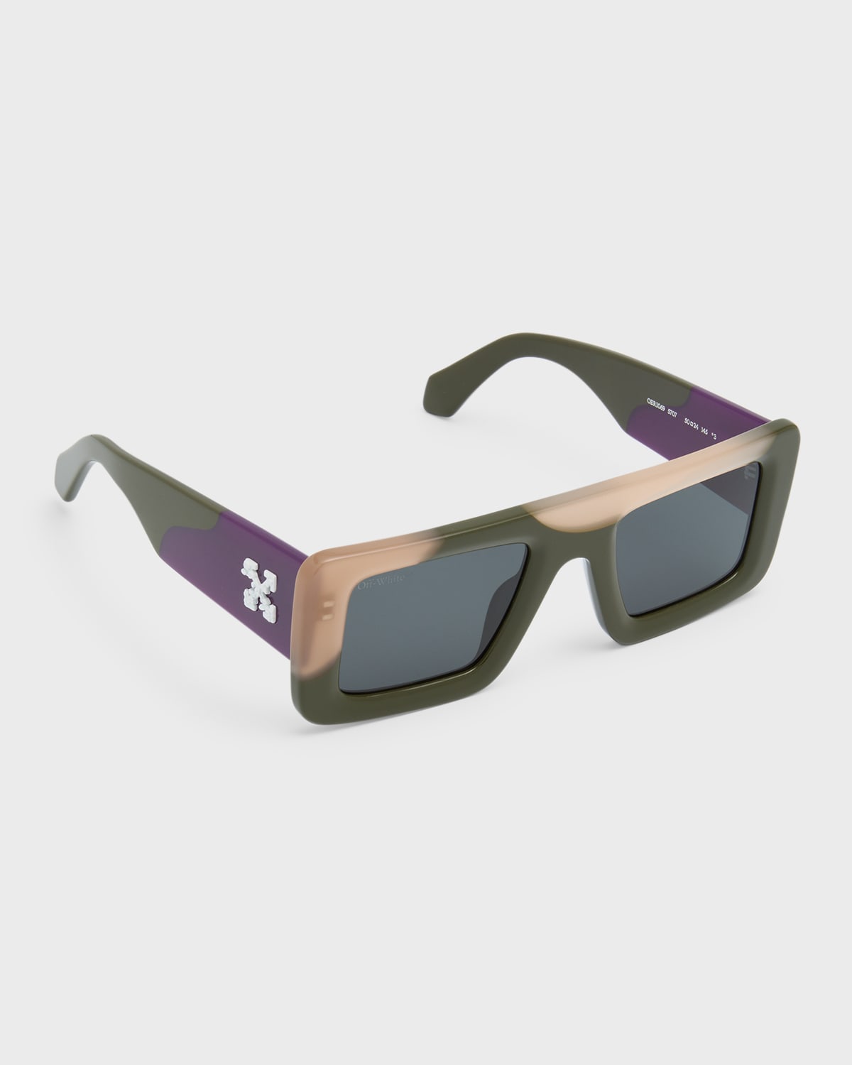 Off-White Men's Seattle Acetate Rectangle Sunglasses | Neiman Marcus