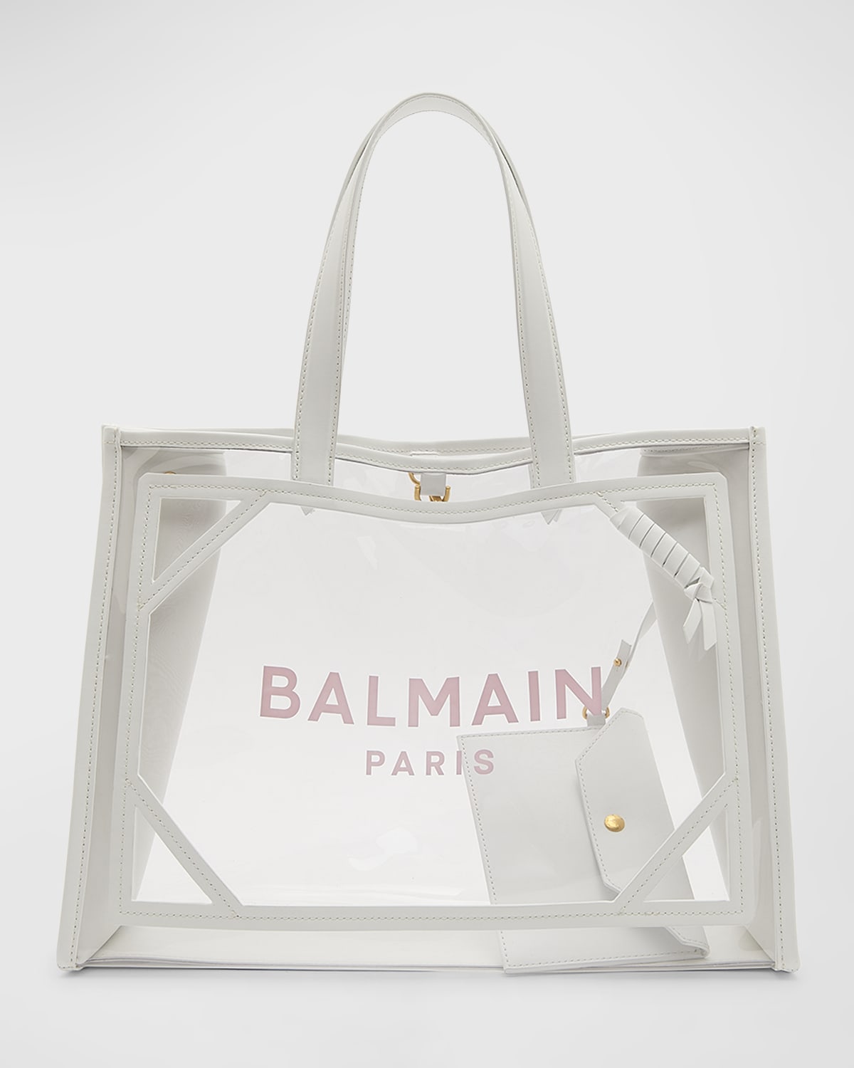 Balmain B Army Medium Canvas Shopper Tote Bag Neiman Marcus