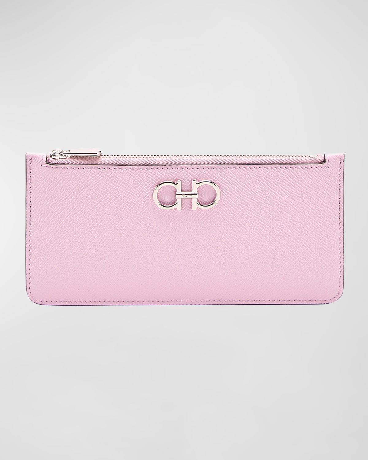Ferragamo Gancino Zip Leather Clutch Bag Neiman Marcus