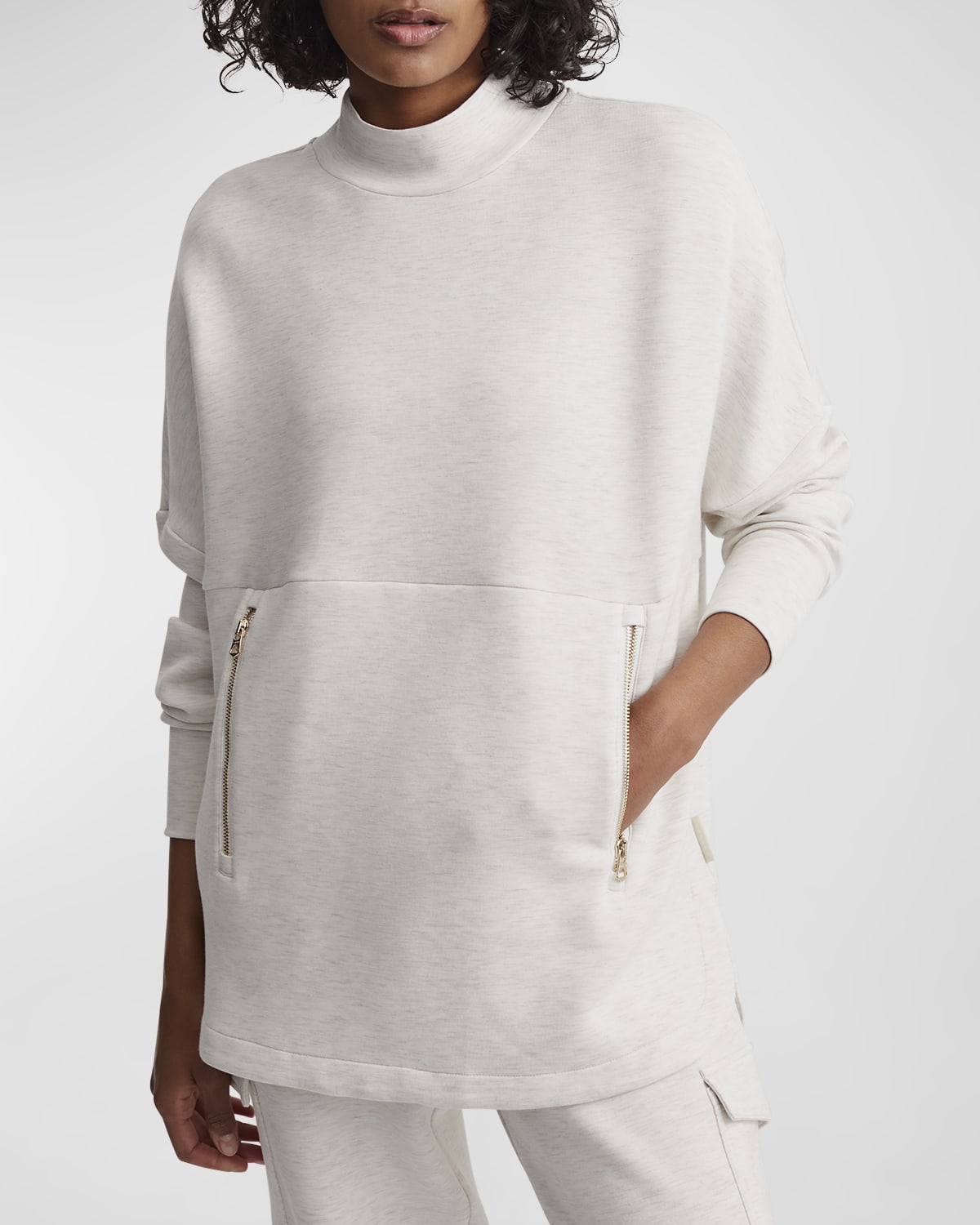 Varley Barton Sweat Funnel Neck Pullover Sweatshirt Neiman Marcus