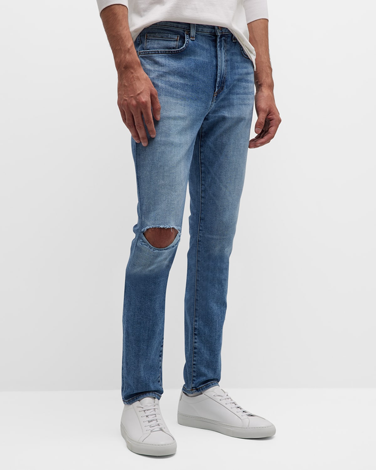 monfrere Men's Greyson Knee-Rip Skinny Jeans | Neiman Marcus