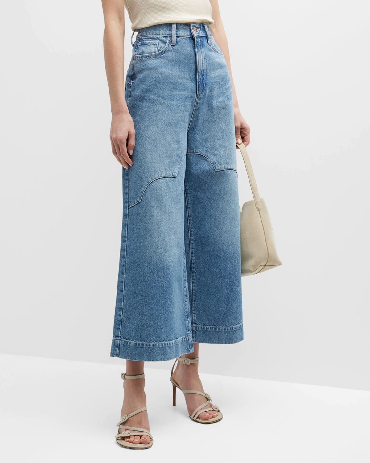 Triarchy Ms Bardot Cropped Wide-Leg Jeans | Neiman Marcus