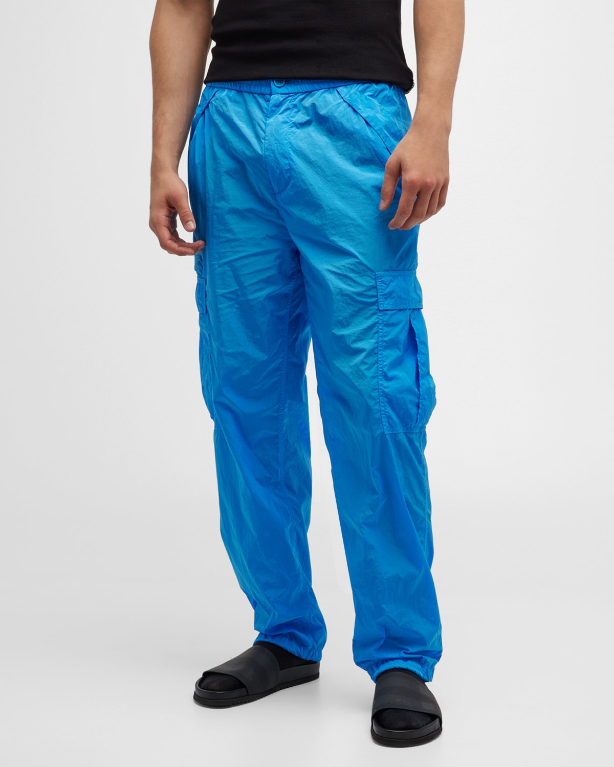 Versace Men's Nylon Cargo Pants Neiman Marcus